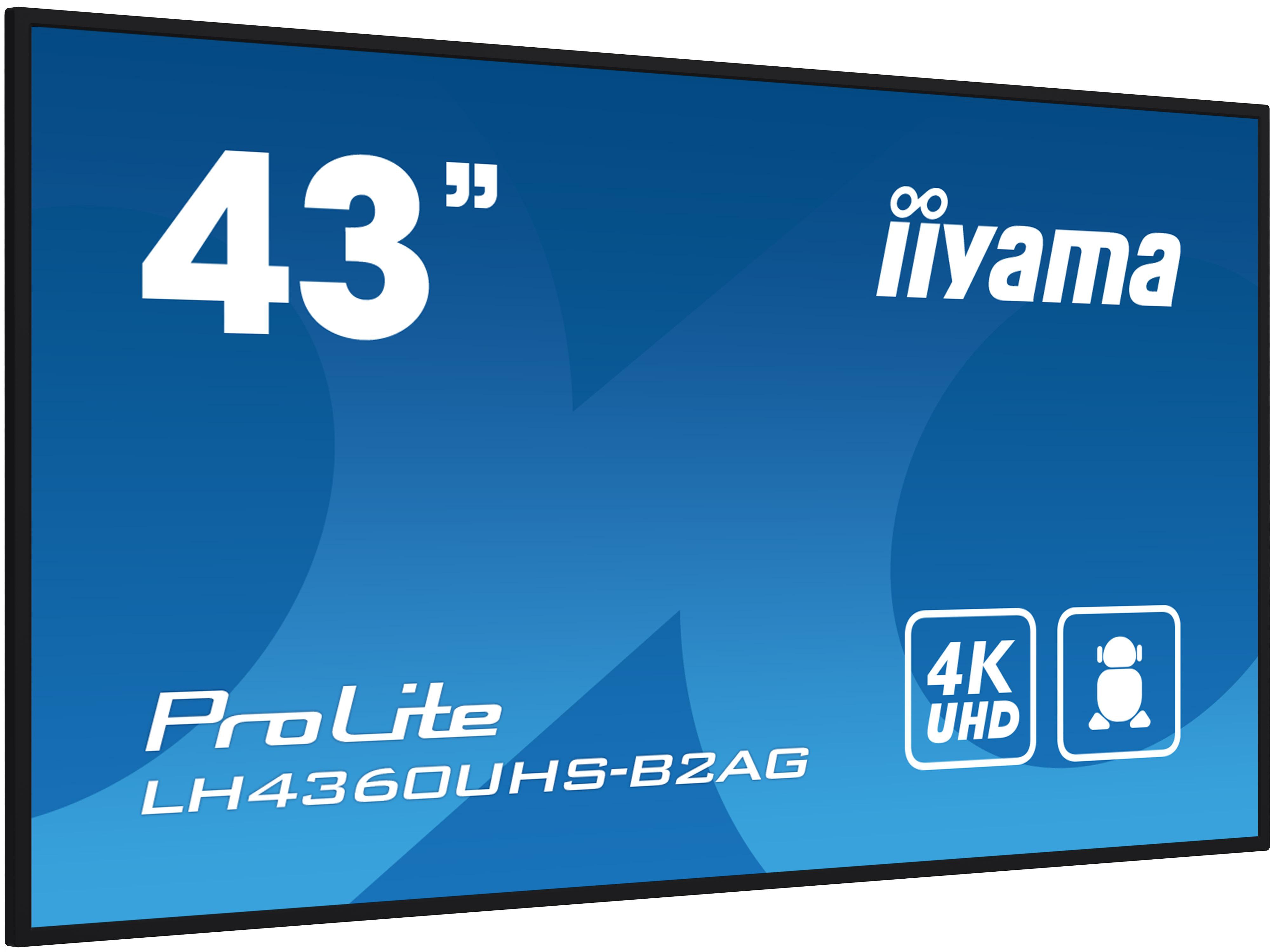Iiyama Prolite 108Cm (42.5") 4K Uhd Display E Lh4360uhs-B2ag - Bild 3