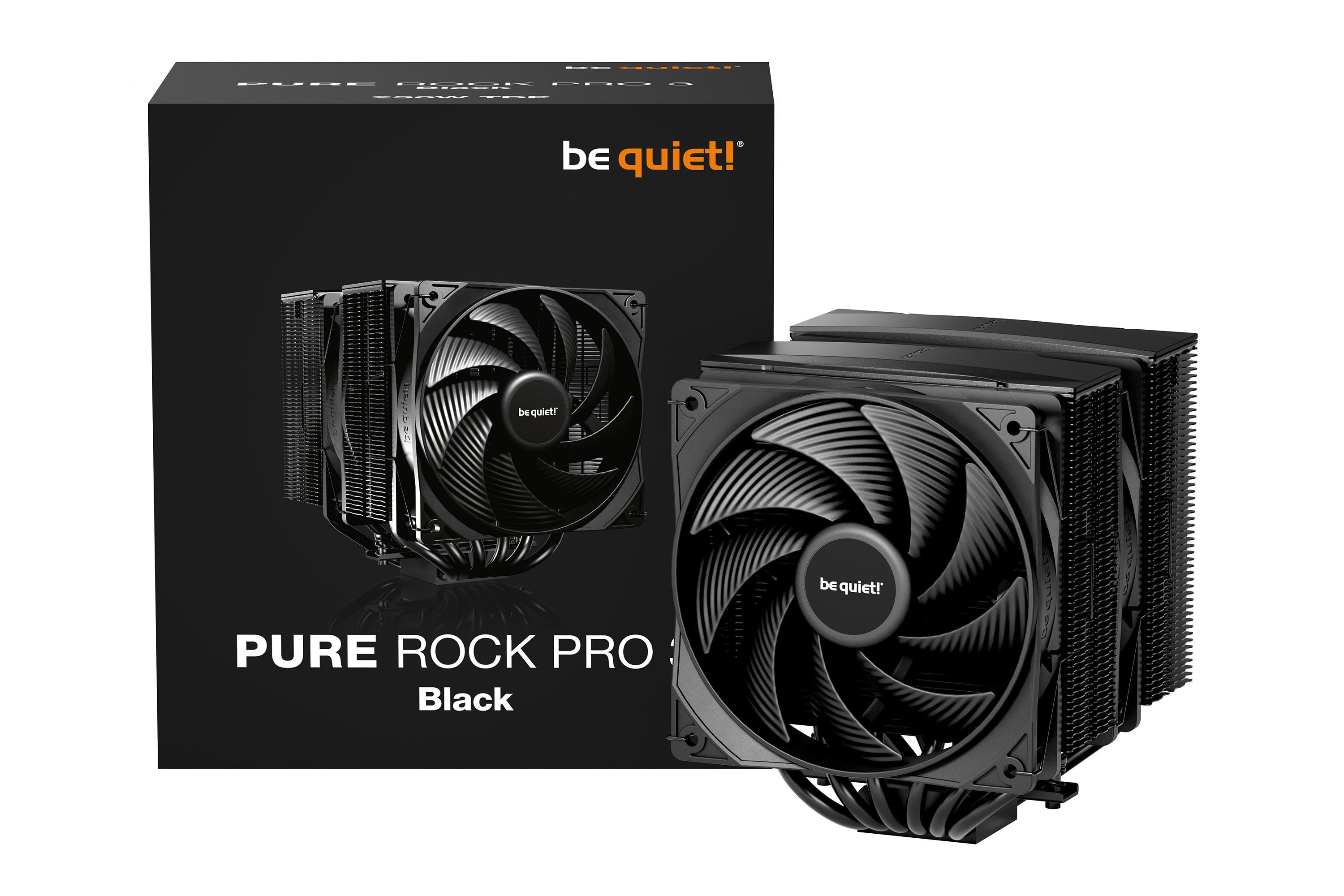 Be Quiet! Pure Rock Pro Black Cpu Kühler Für Intel Und Amd Cpu Größe 3 Schwarz