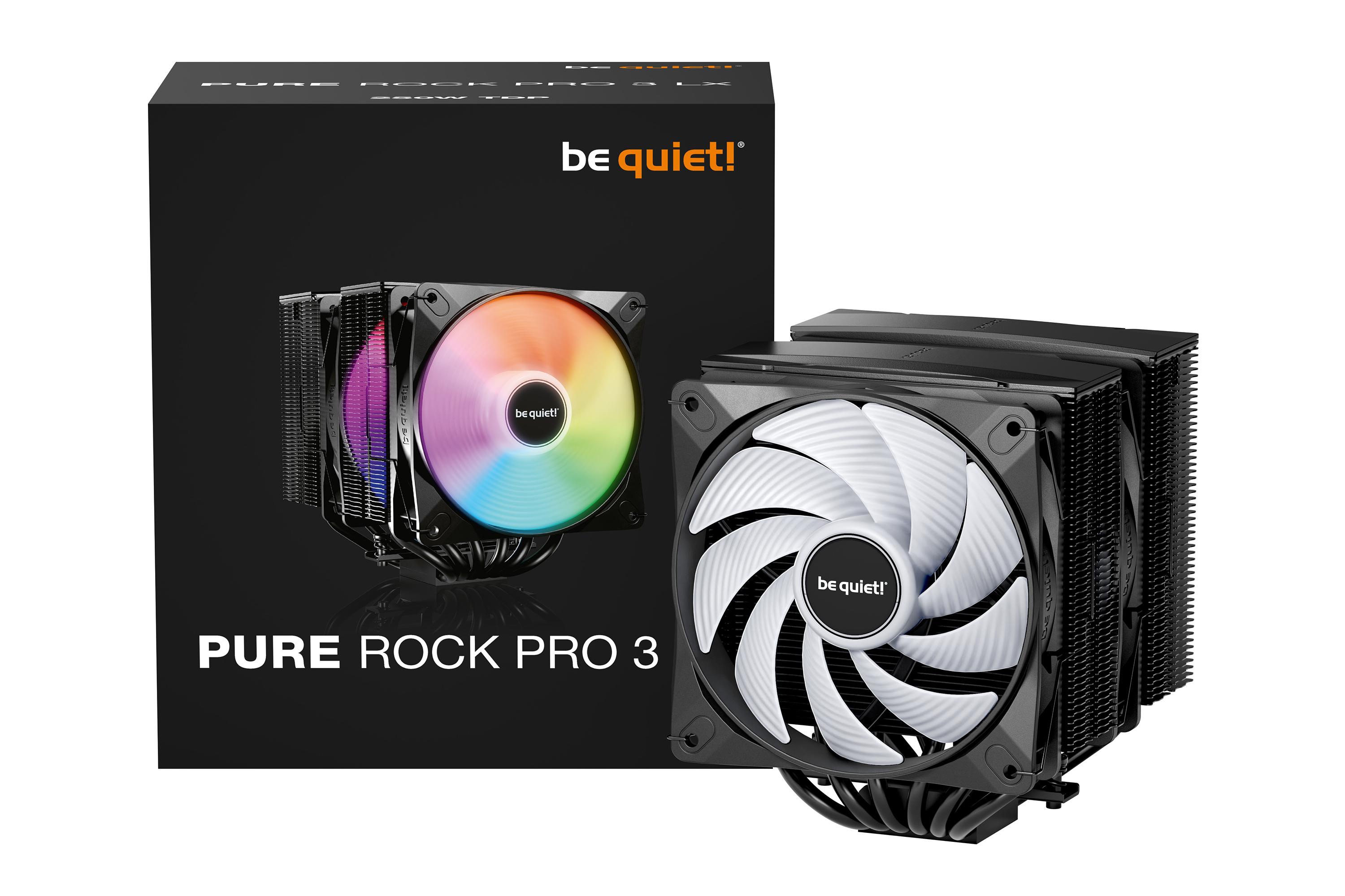 be quiet! Pure Rock PRO 3 LX ARGB (155 mm), CPU Kühler, Schwarz - Bild 4