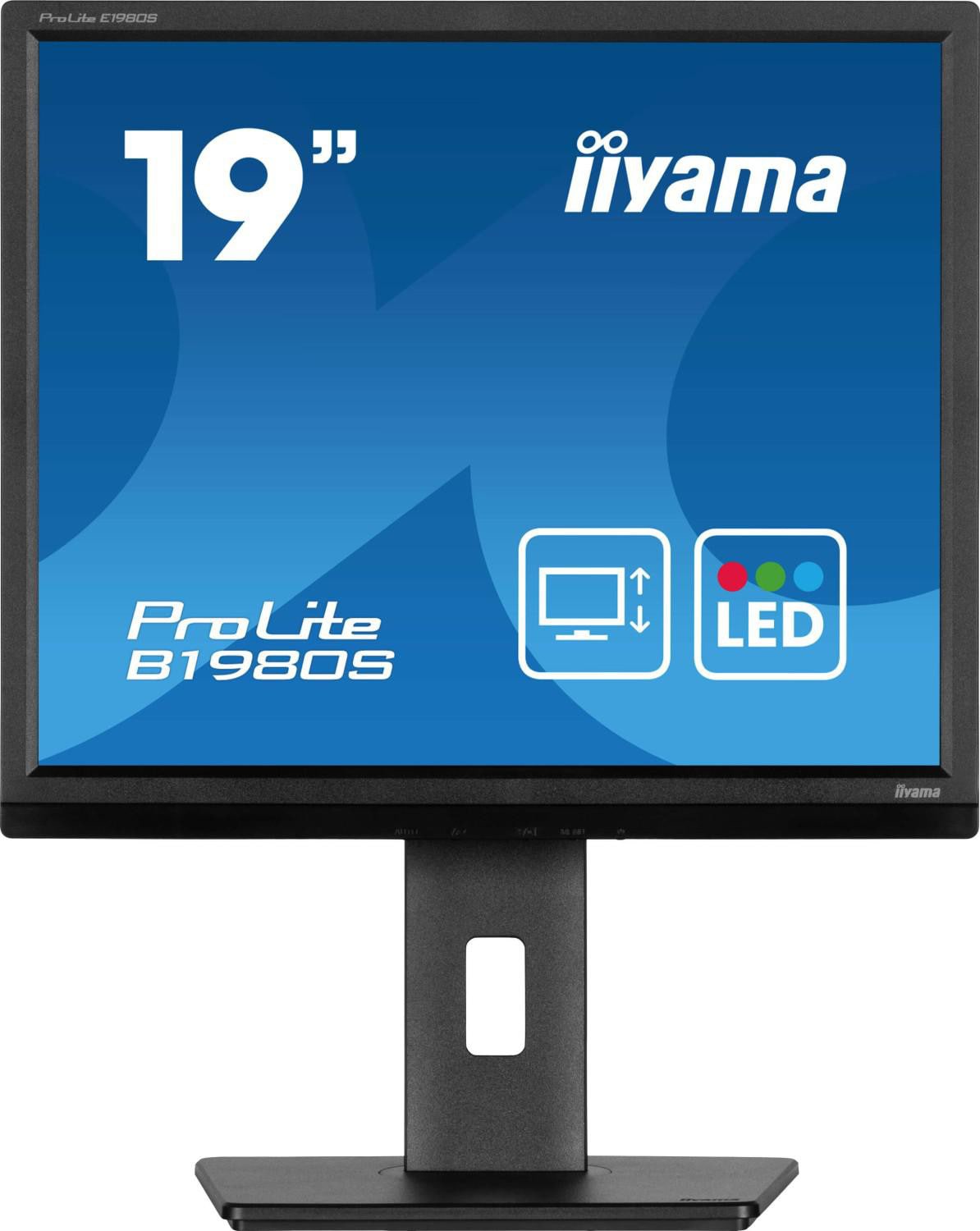 Iiyama Prolite B1980s-B1 Zoll Sxga Tn Led 5:4 75 Hz Office Monitor Größe 19 Schwarz - Bild 4