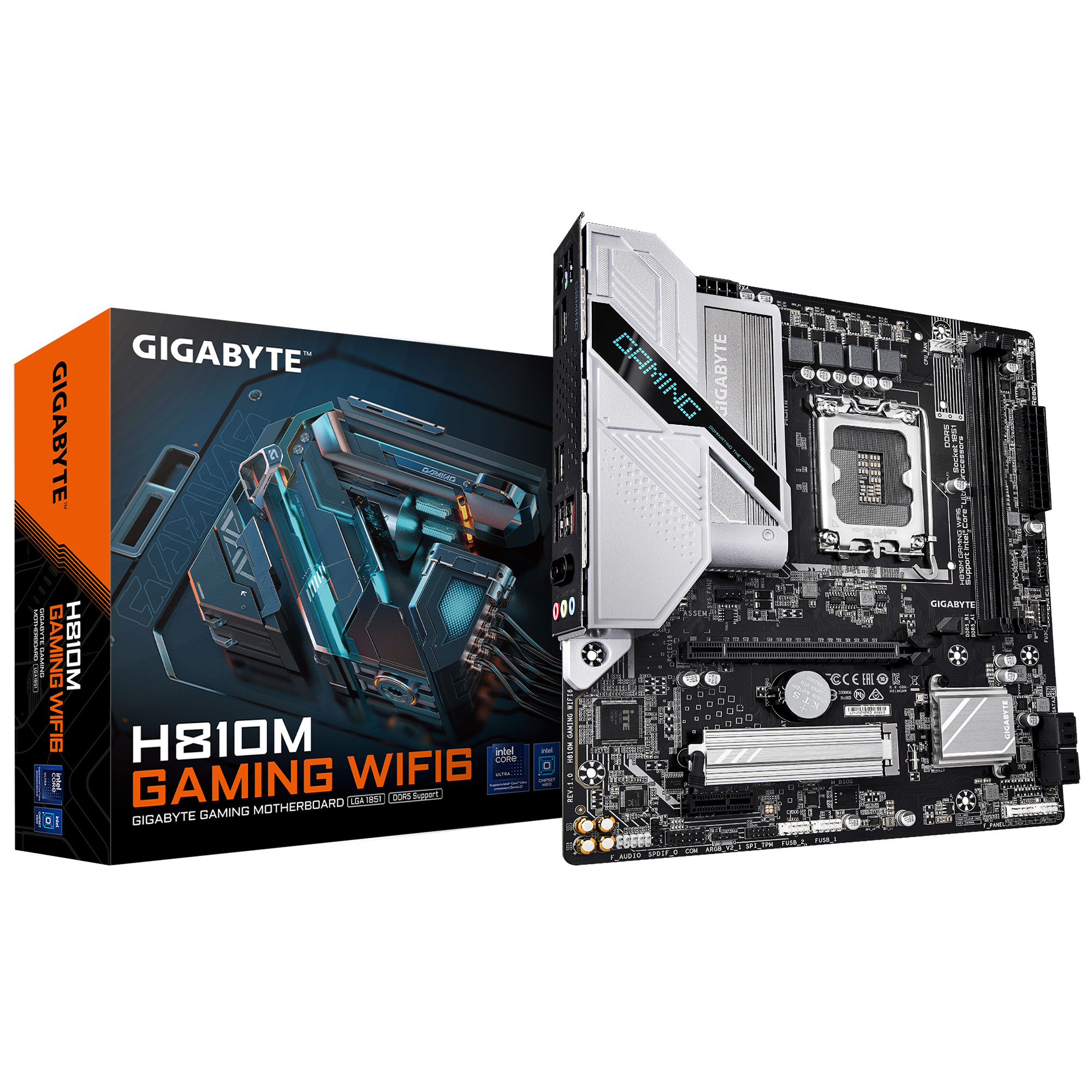 Gigabyte H810m Gaming Wifi6 Matx Mainboard Sockel 1851 Dp/Hdmi Größe 2