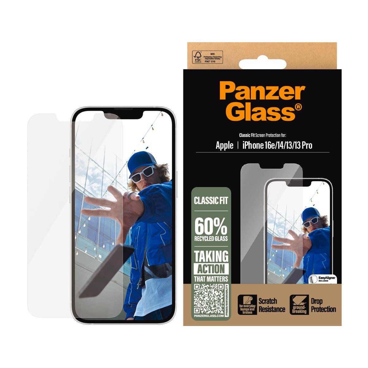 PanzerGlass Screen Protector Classic Fit iPhone 17e/16e