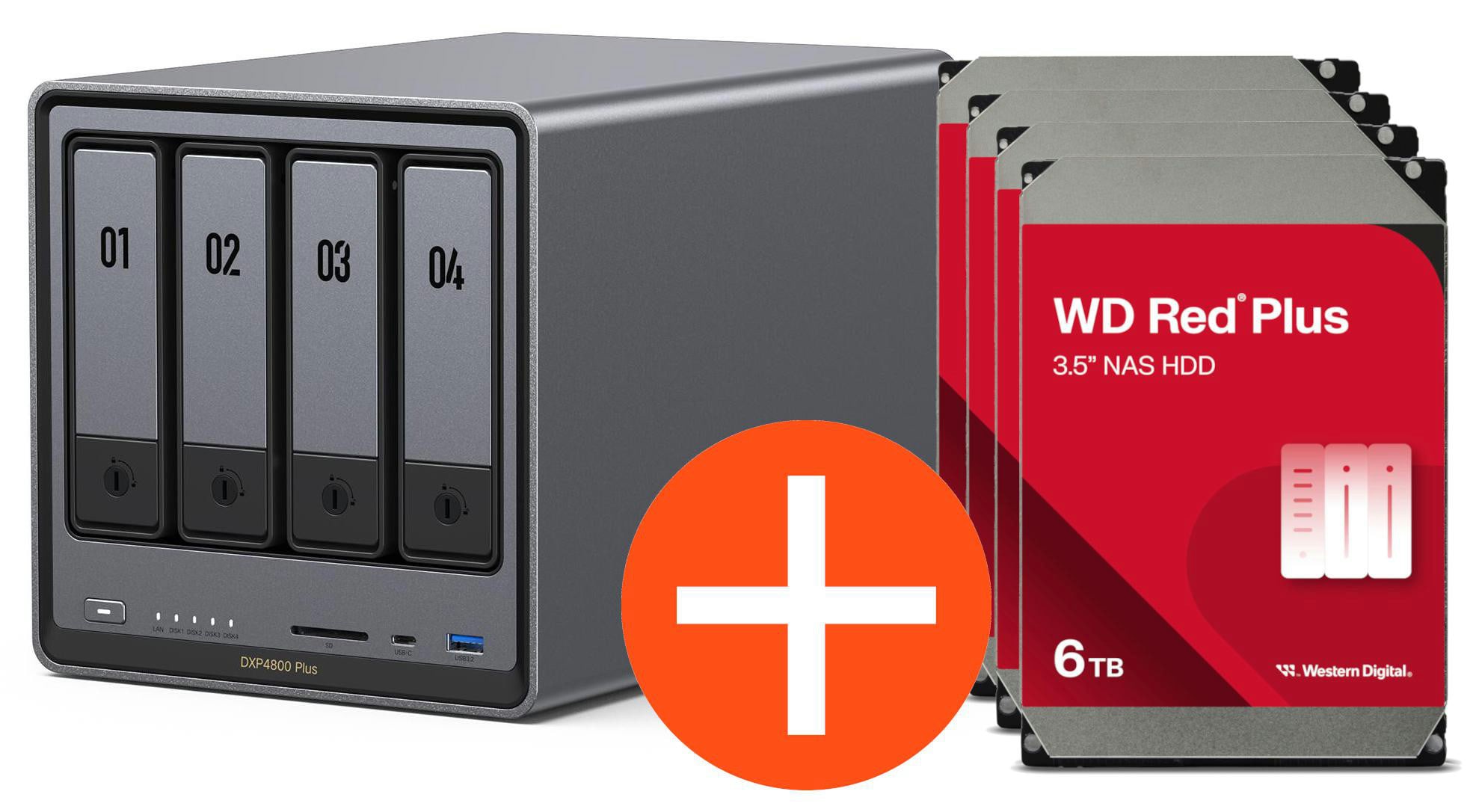 Ugreen Nasync Dxp4800 Plus Nas System 4-Bay 16Tb Inkl. 4X Wd Wd40efpx Nas Hdd - Tb Größe 4 - Image 32
