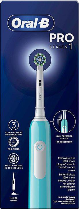 Oral-B Pro Series Crossaction Elektrische Zahnbürste Caribbean Blue Größe 1 Hellblau