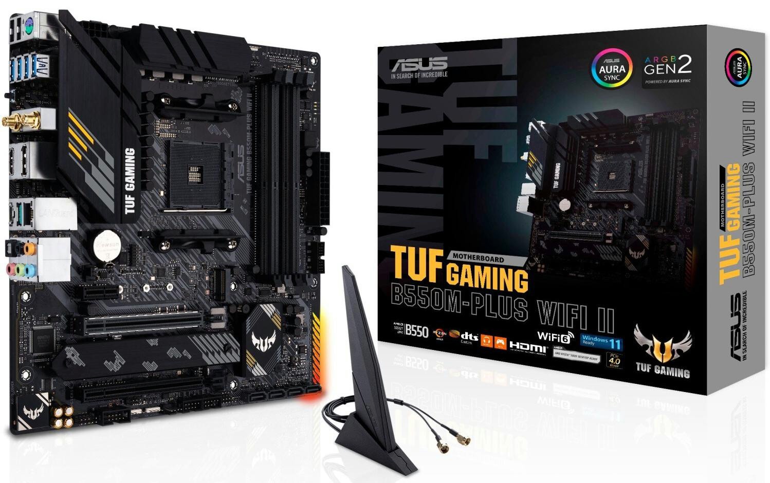 ASUS TUF GAMING B550M-PLUS WIFI II Mainboard - AMD B550 - AMD AM4 - DDR4 RAM - Micro-ATX - Image 5