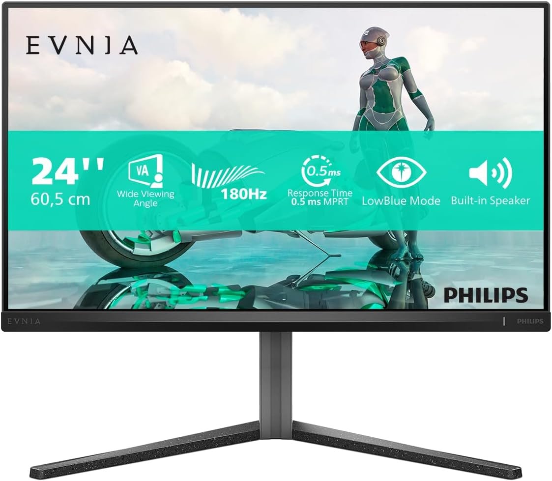 Philips Envia 24M2n3200a Zoll Full Hd Va Led 16:9 180 Hz Gaming Monitor Größe 23.8 Schwarz