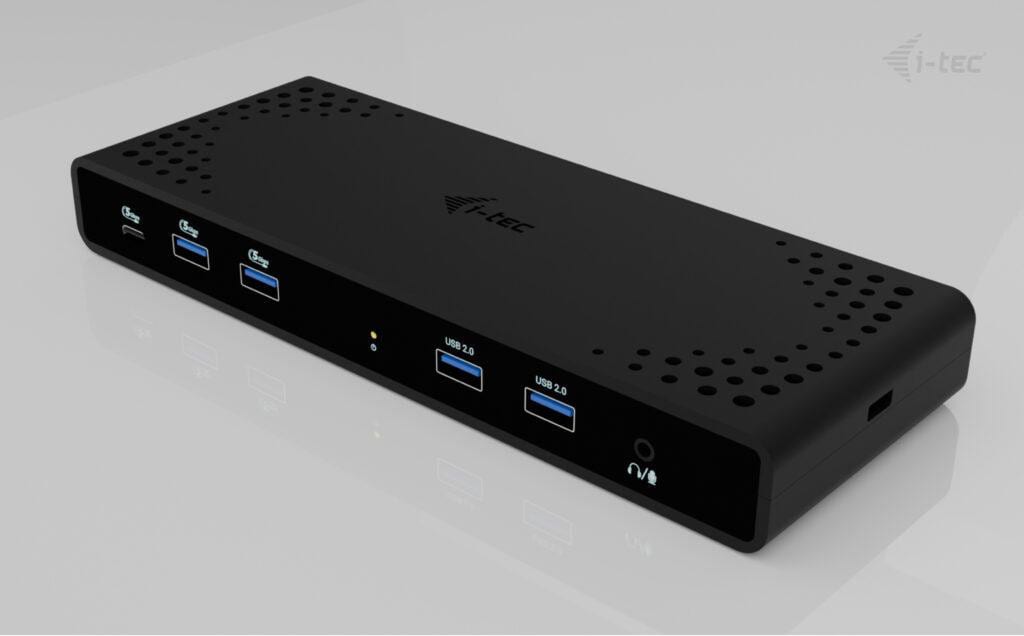 I-Tec Universal Dual 4K Display Dock - 2X Hdmi, 2X Dp, 4X Usb-A, 1X Usb-C, 1X Lan, 85W Pd, 100W Usb-C Netzteil Größe 2 Schwarz