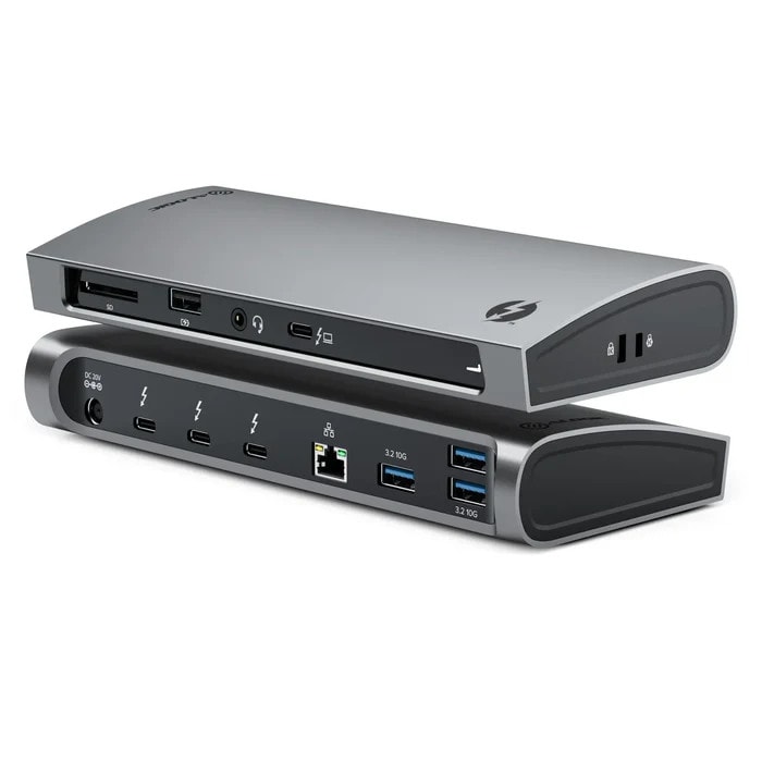 Alogic Blaze Thunderbolt Dual 4K Docking Station Space Gray Größe 4 Dunkelgrau
