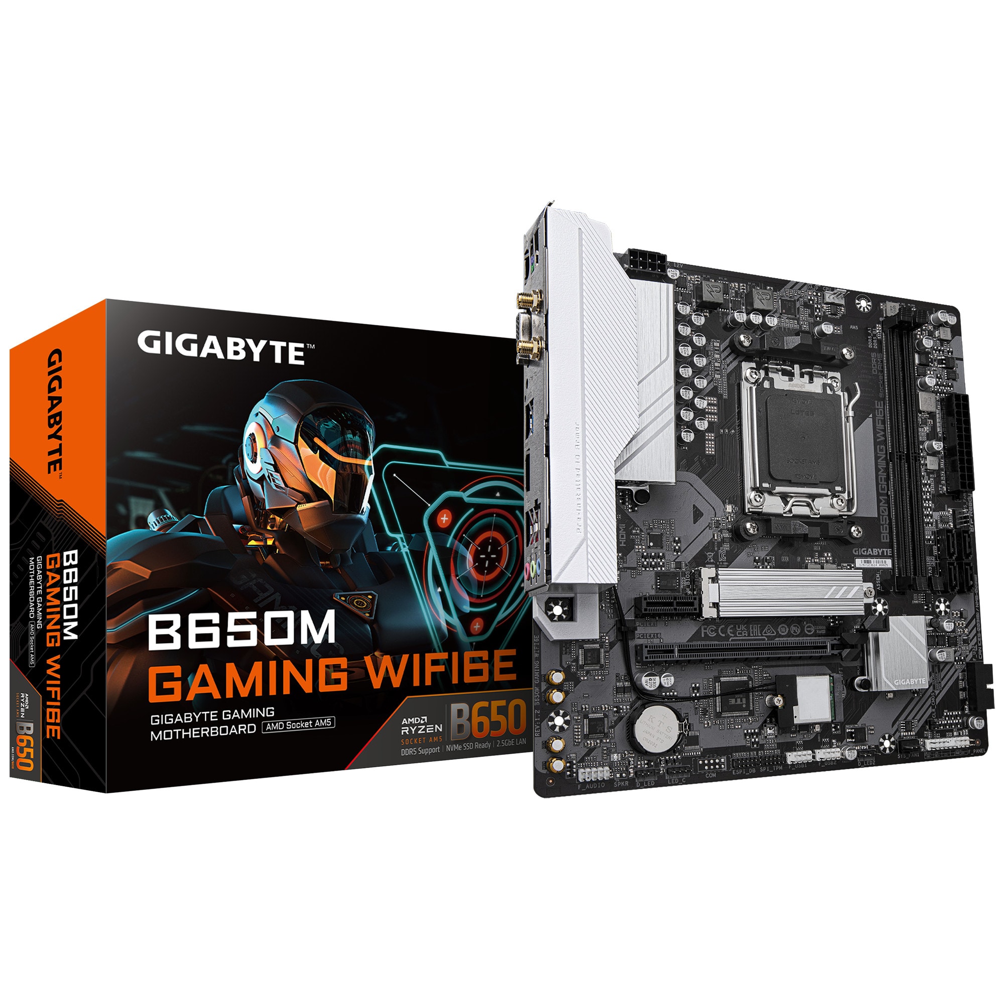 Gigabyte B650m Gaming Wifi6e Matx Mainboard Sockel Am5 Hdmi/Vga Größe 5 - Bild 5