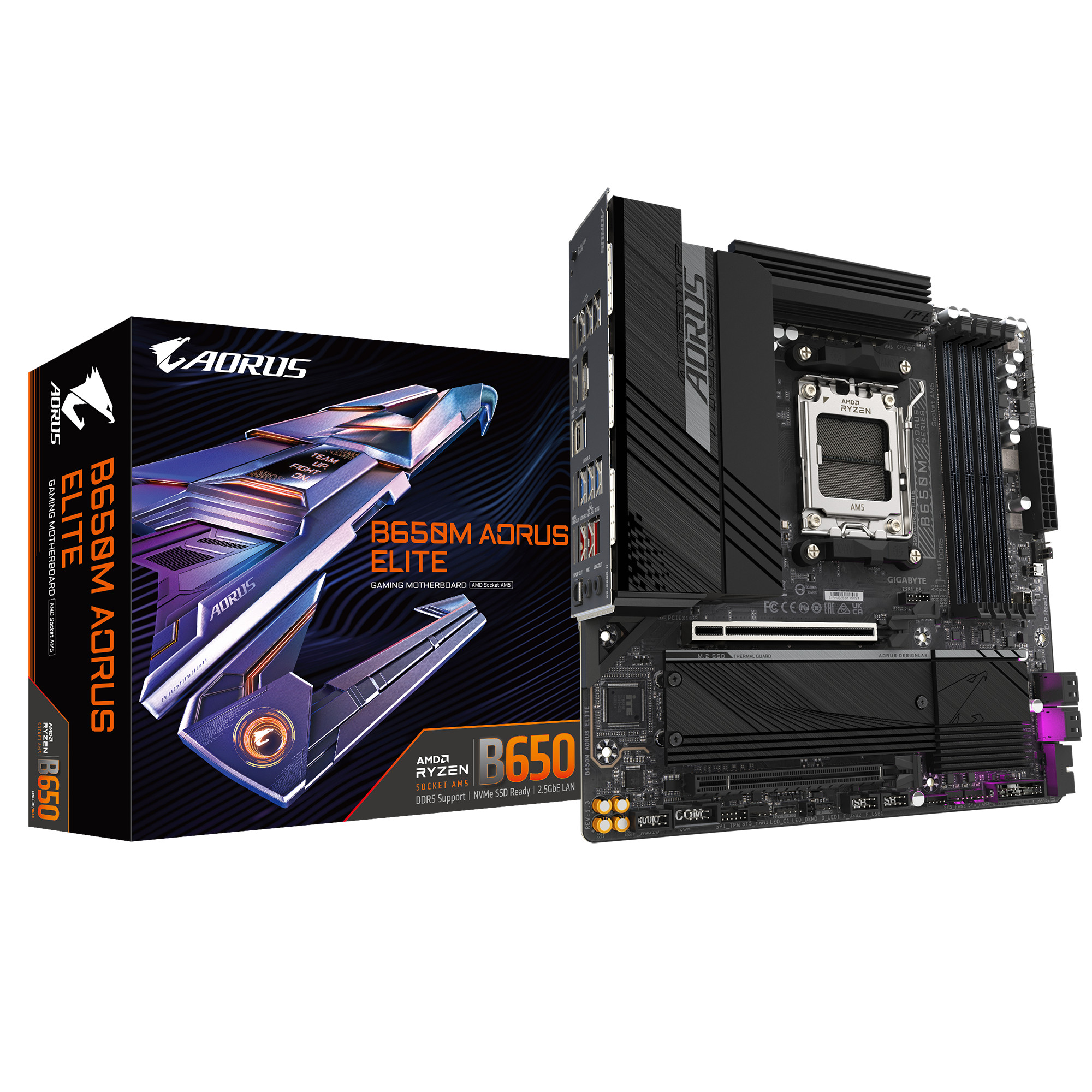 Gigabyte Matx Mainboard Sockel Am5 Hdmi/Dp B650m Aorus Elite - Bild 4