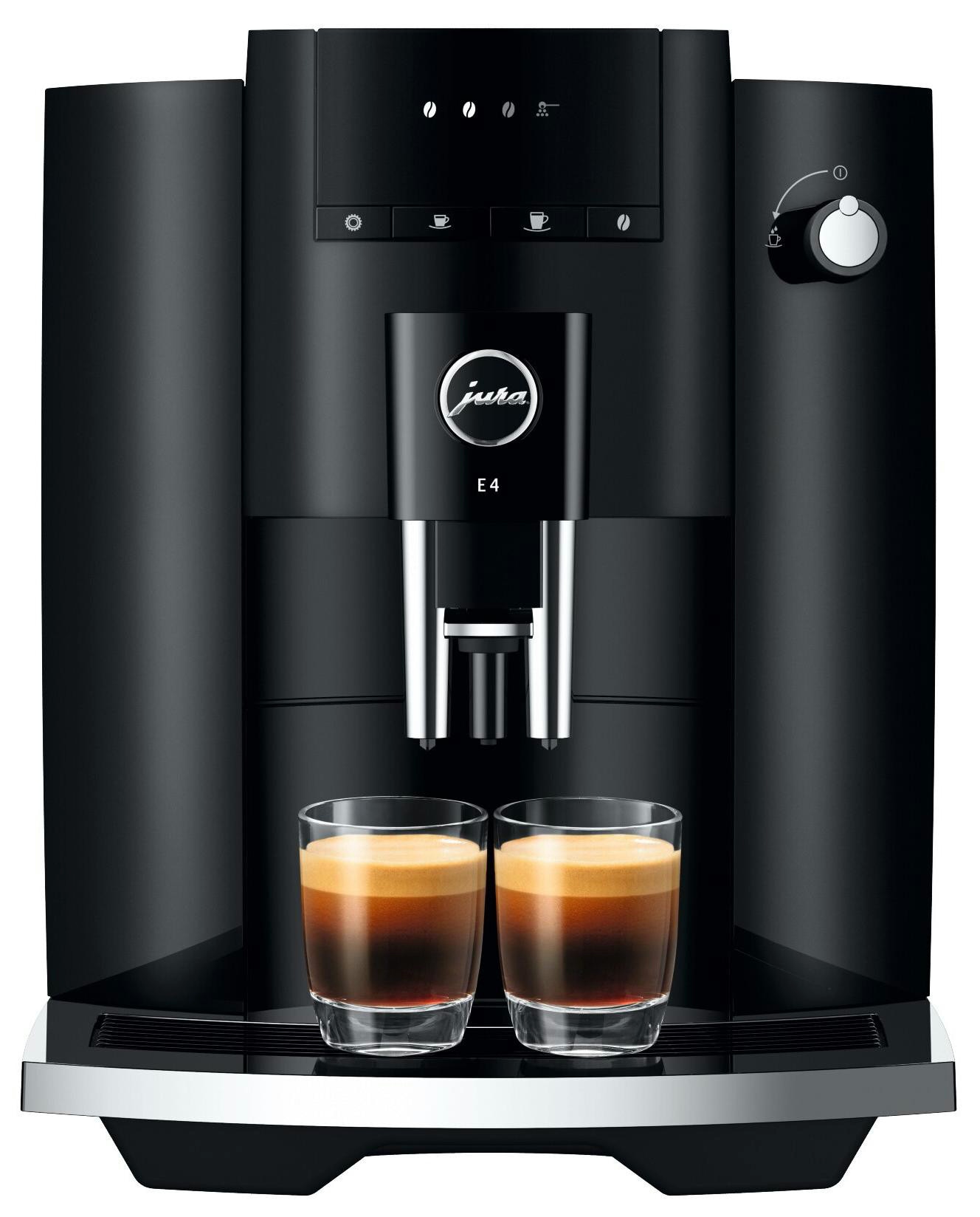 Jura E4 Piano Black (Ea) Kaffeevollautomat Größe 1 Schwarz