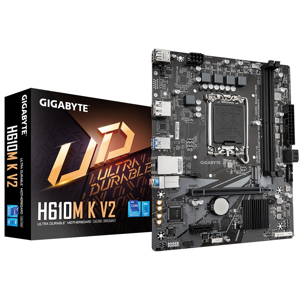 Gigabyte H610m K V2 Lga 1700 Ddr5 Pcie 4.0 Micro Atx Hauptplatine - Bild 3