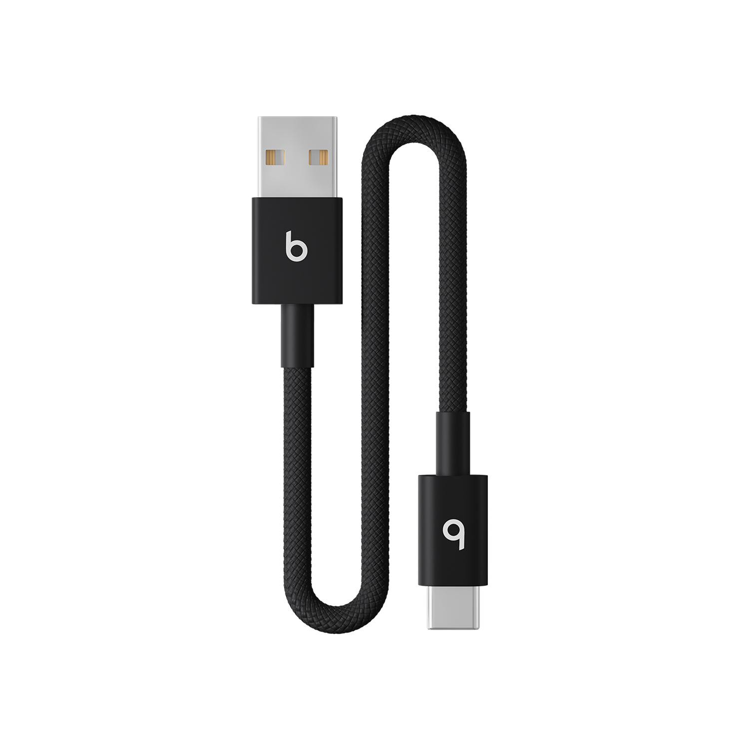 Beats Usb-A Zu Usb-C Gewebtes Kabel 0.2 M Bolt Black Schwarz Meql4zm/A - Image 2