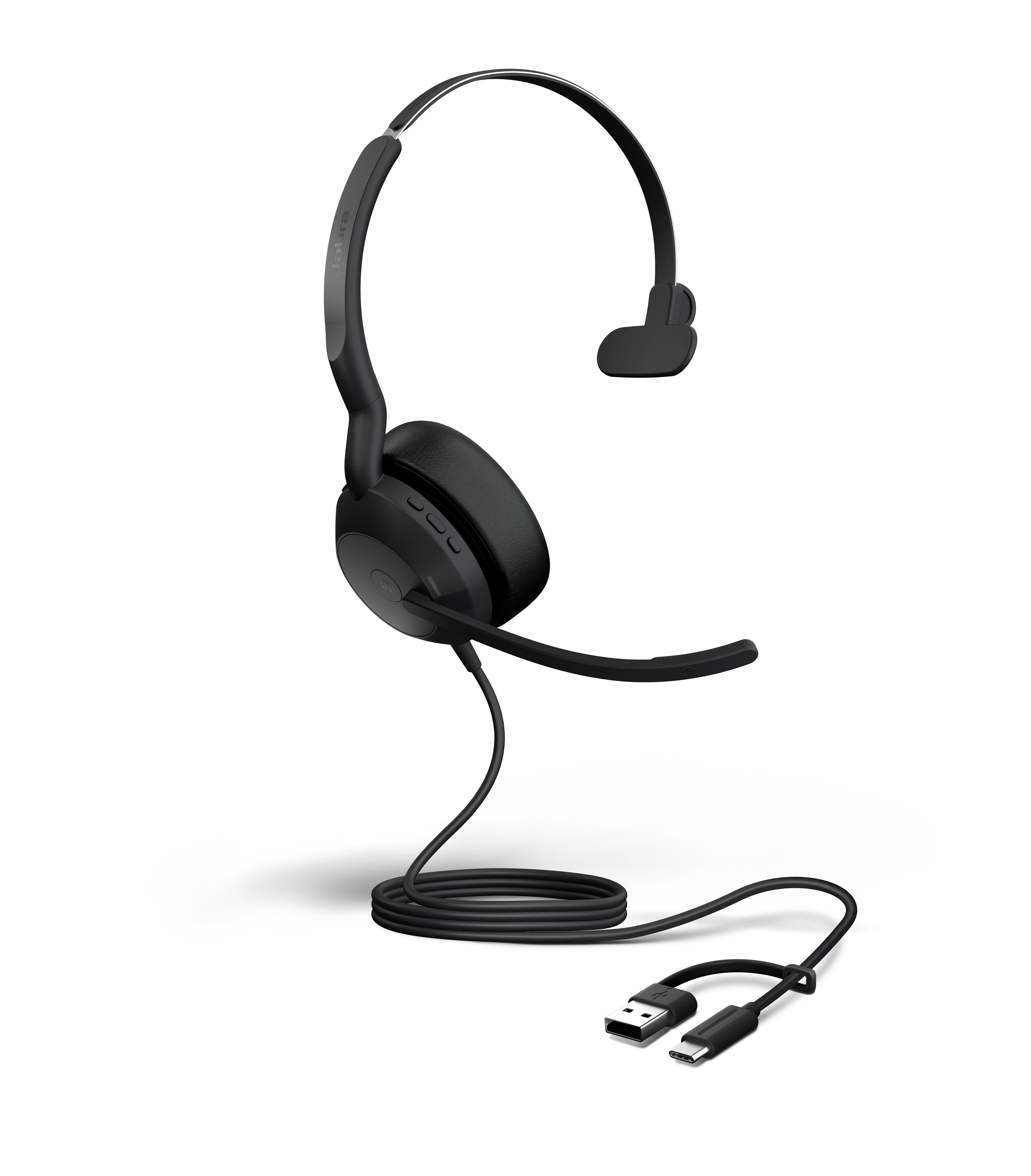 Jabra Evolve2 50 Uc Mono Kabelgebunden Headset Usb-A/C Schwarz - Bild 5