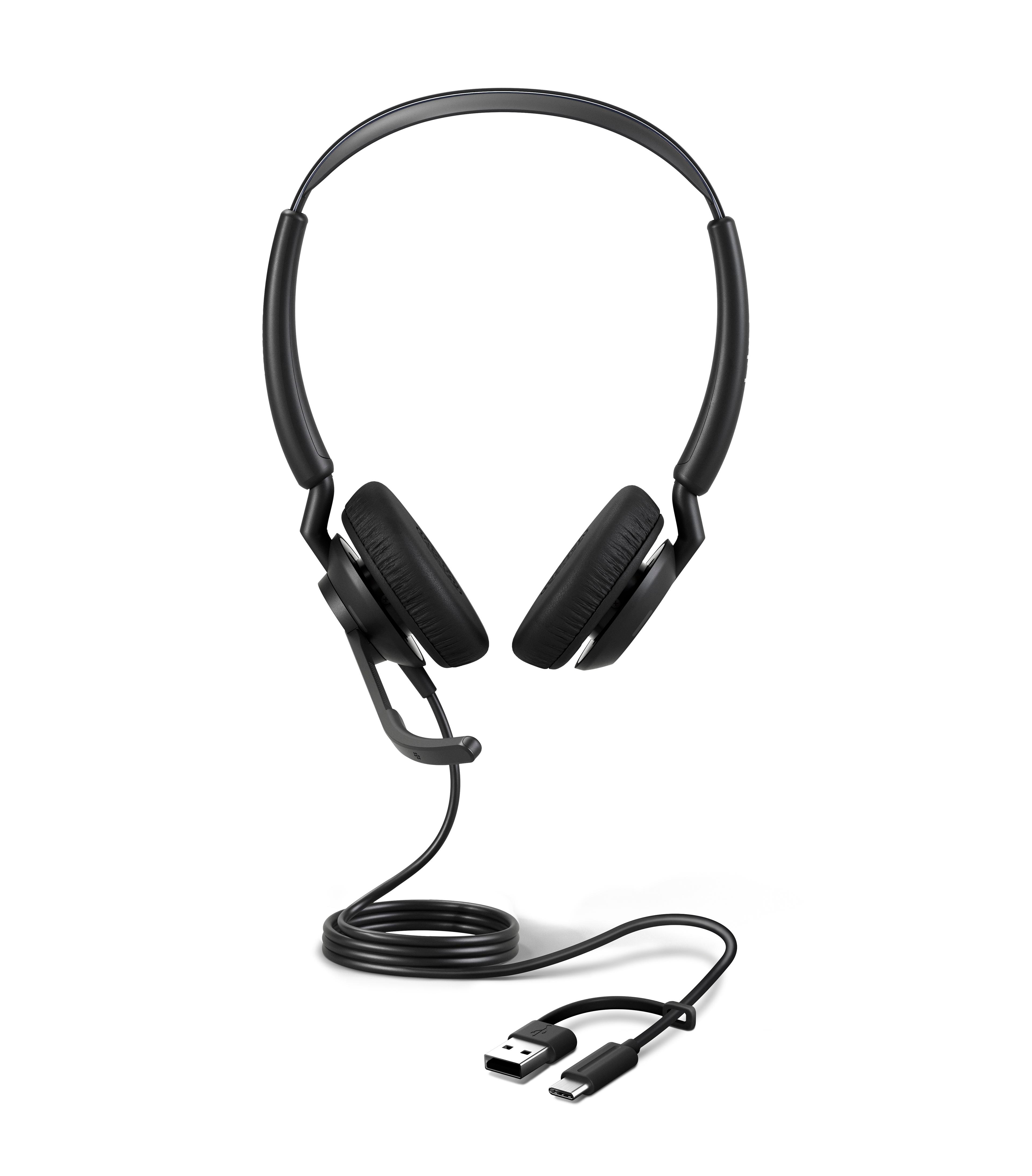Jabra Engage 50 II Stereo Headset USB-C/A + Link-Adapter (Steuereinheit), MS-Teams 5099-299-2169