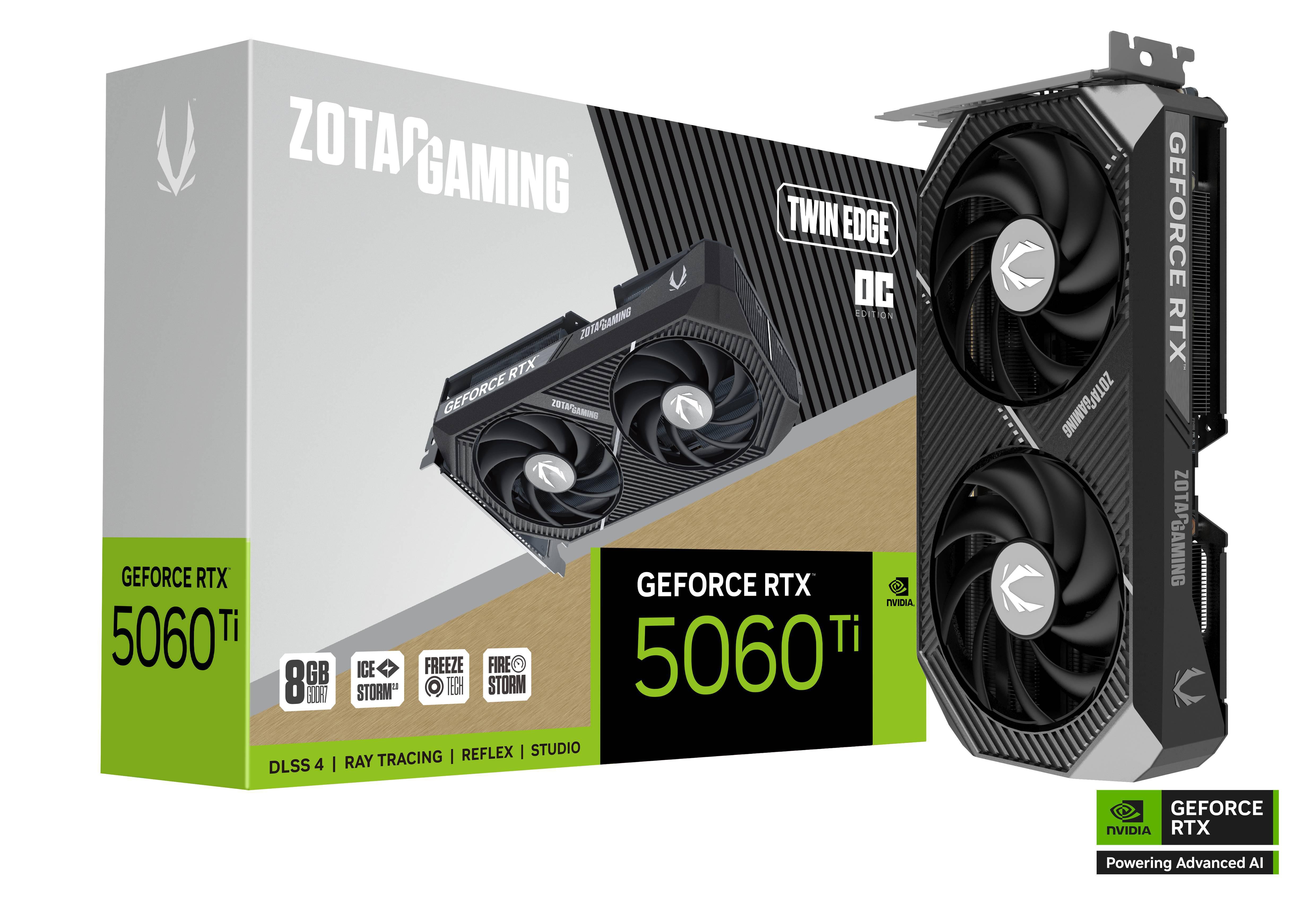 Zotac Gaming Geforce Rtx 5060 Ti Twin Edge 8Gb Gddr7 Grafikkarte 3X Dp, 1X Hdmi Größe 3