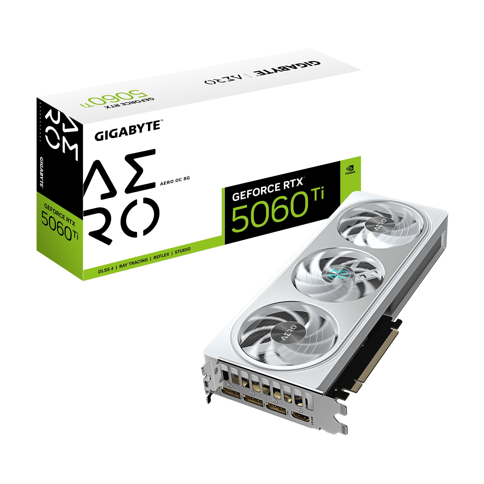 Gigabyte GeForce RTX 5060 Ti AERO OC (8 GB, GDDR7), Grafikkarte, Weiss - Image 4