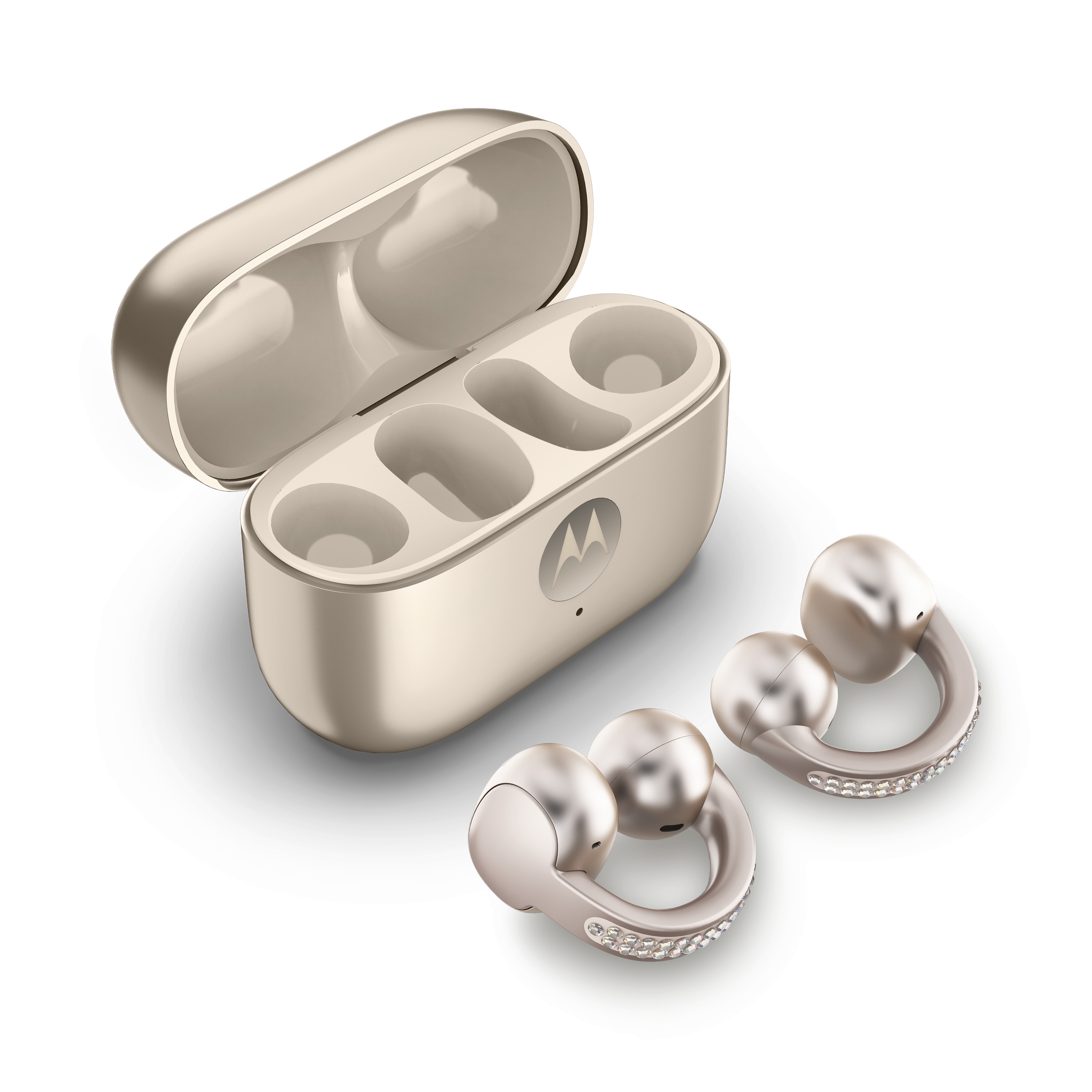 Motorola moto buds loop In-Ear-Kopfhörer Beige Bluetooth 5.4 8h Akkulaufzeit - Image 3
