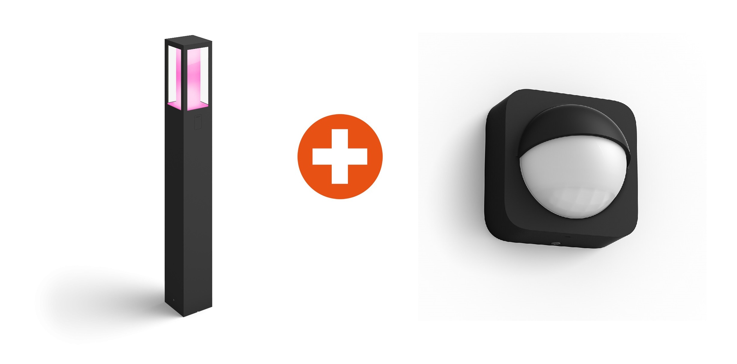 Philips Hue White & Color Ambiance Impress Wegeleuchte + Hue Outdoor Sensor Ky01-19R+Ky01-1Rd - Bild 10