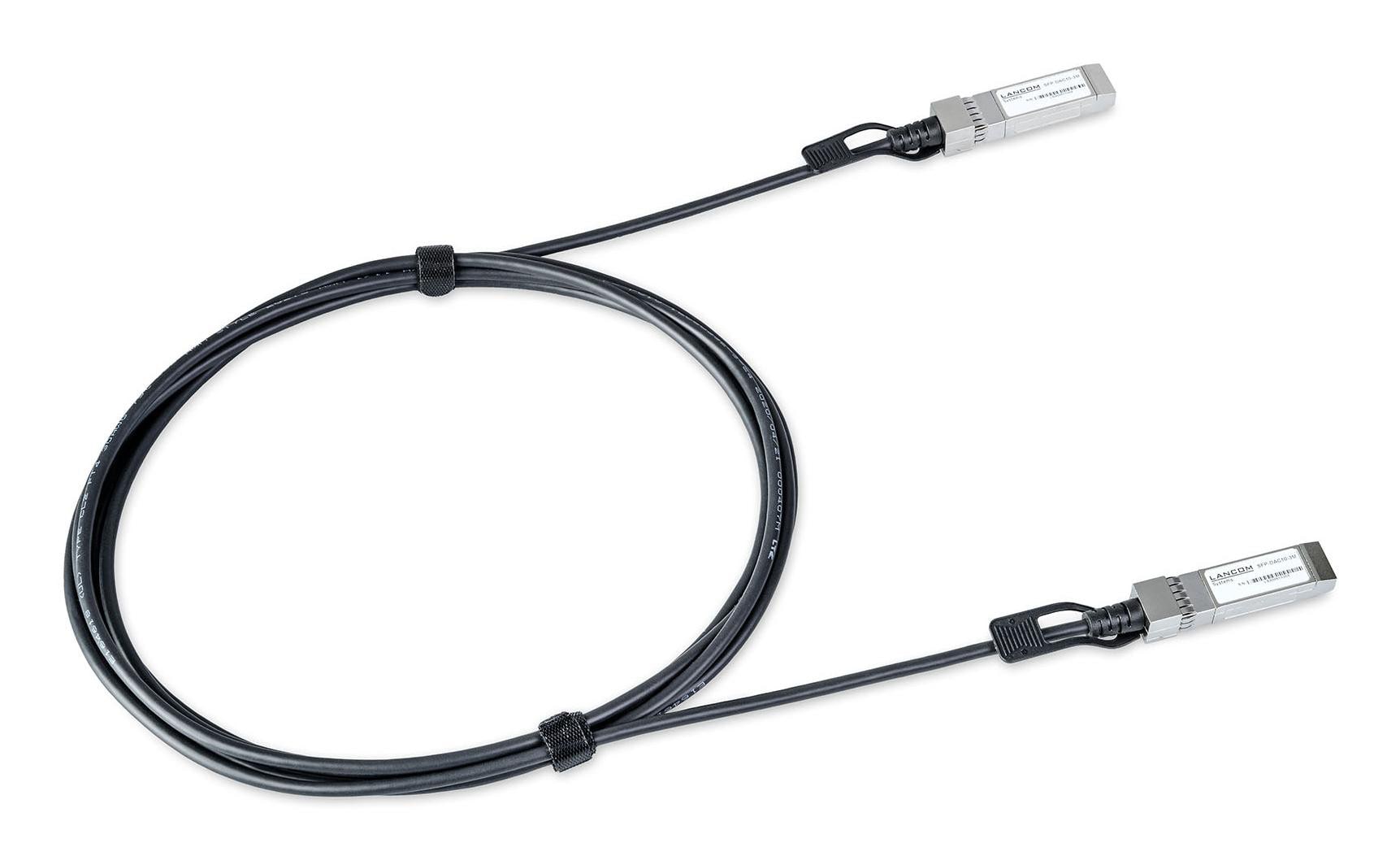 R&S LANCOM SFP-DAC10-3M - 3 m - SFP - SFP - Männlich/Männlich - Schwarz - 10 Gbit/s