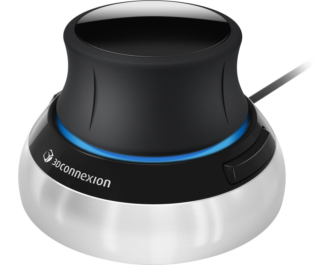 3Dconnexion Spacemouse Kompakt® - Usb 3D Navigations Maus Für Windows & Macos Klein Schwarz/Silber
