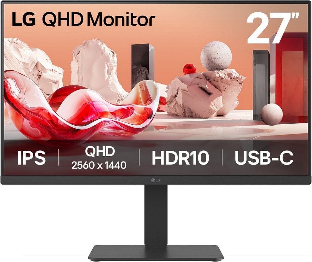 Image of 27" LG 27BA65QB-B - LED monitor - HDR