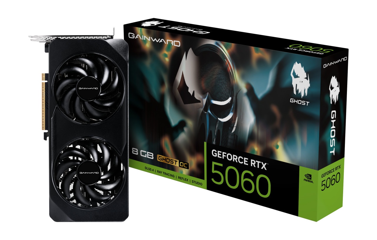 GAINWARD GeForce RTX 5060 Ghost OC 8GB GDDR7 Grafikkarte HDMI/3xDP
