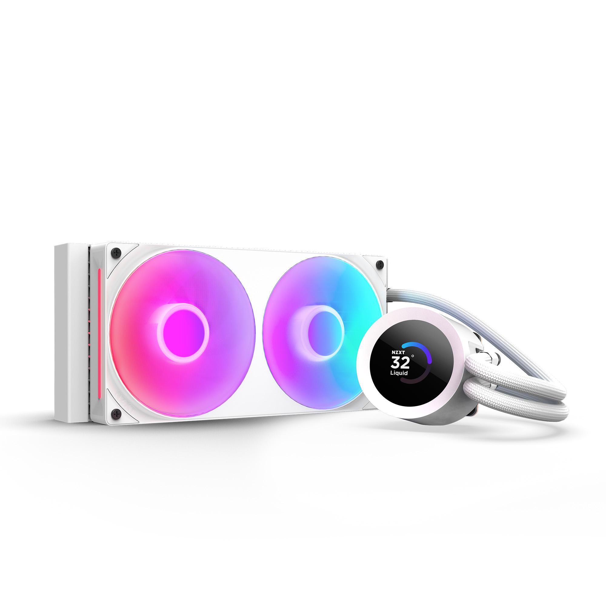 Nzxt Weiss Refrigeración Líquida Kraken Plus Rgb 240Mm 2 Ventiladores Weiß Led Tft - Image 4