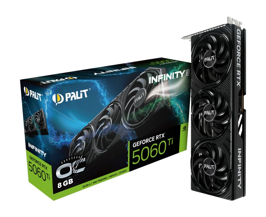 PALIT GeForce RTX 5060 Ti Infinity 3 OC 8GB Grafikkarte HDMI/DP