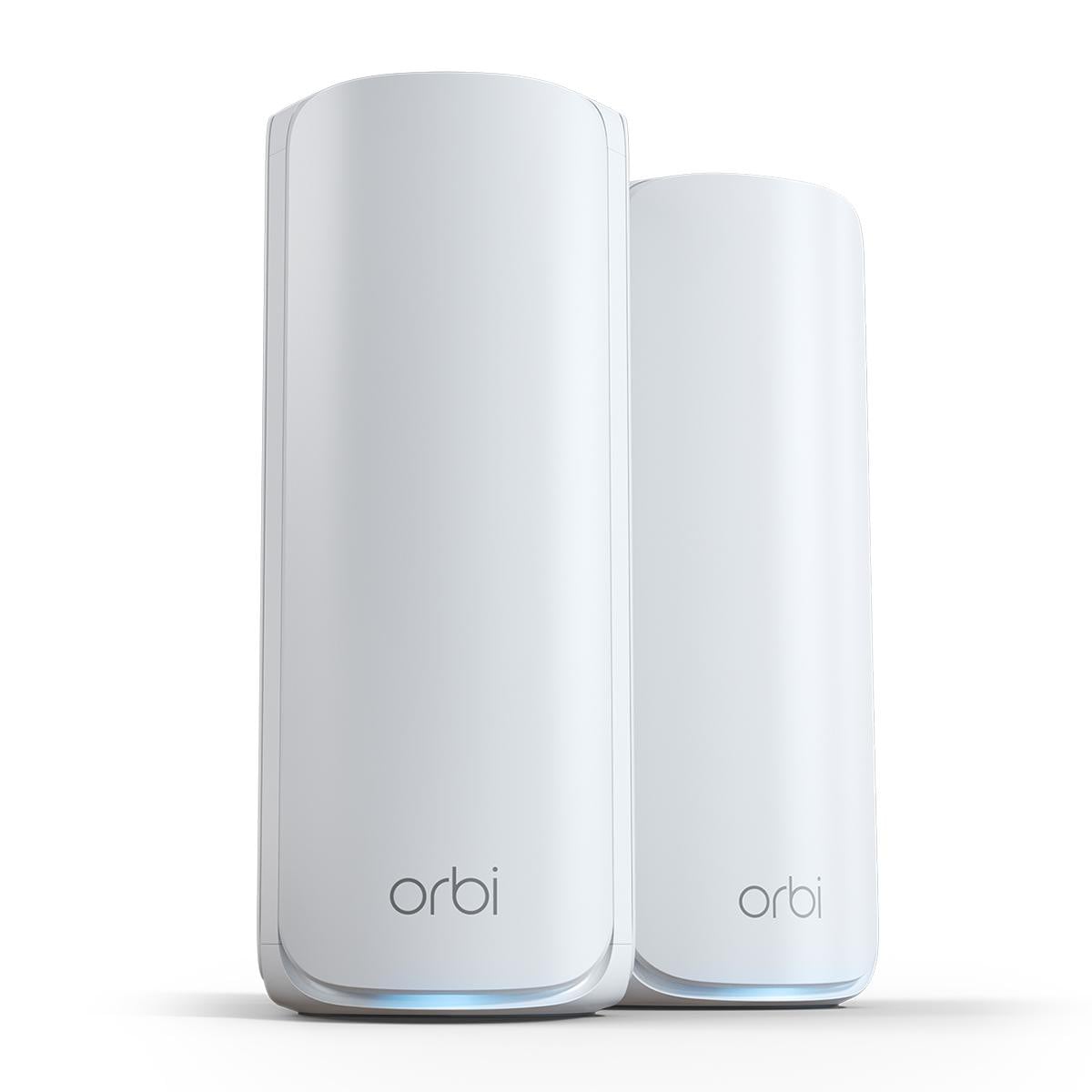 Netgear Orbi 770 Serie Tri-Band Wifi Mesh-Netzwerksystem (Rbe772) – Router + 1 Satellit-Repeater, Sicherheitsfunktionen, Bis Zu 11 Gbit/S, Abdeckung Bis 360 M2, 100 Geräte, 2,5 Gb Internetanschluss Größe 7 Weiß