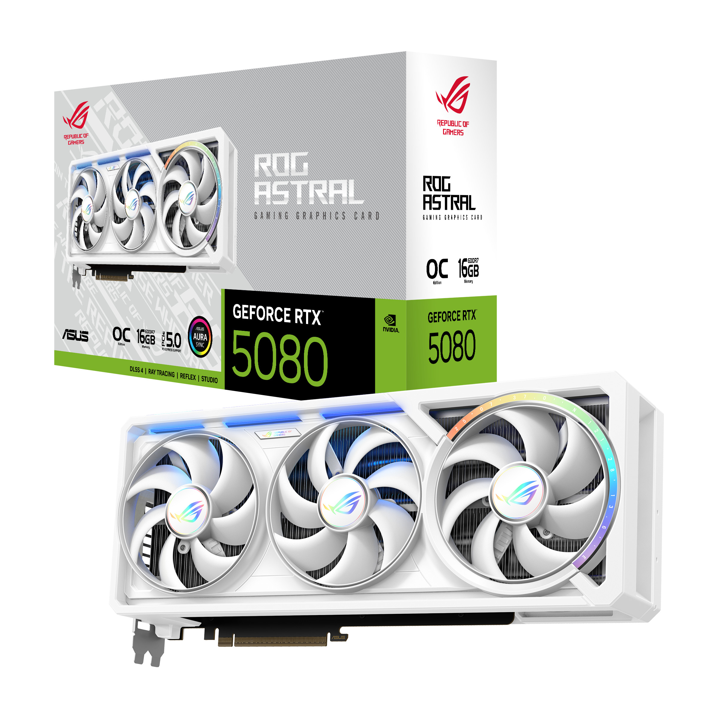 Asus Rog Astral Geforce Rtx 5080 White Oc Rog-Astral-Rtx5080-O16g-White Grafikkarte 16Gb Gddr7, 2Xhdmi, 3Xdp 90Yv0lv4-M0na00 - Image 3