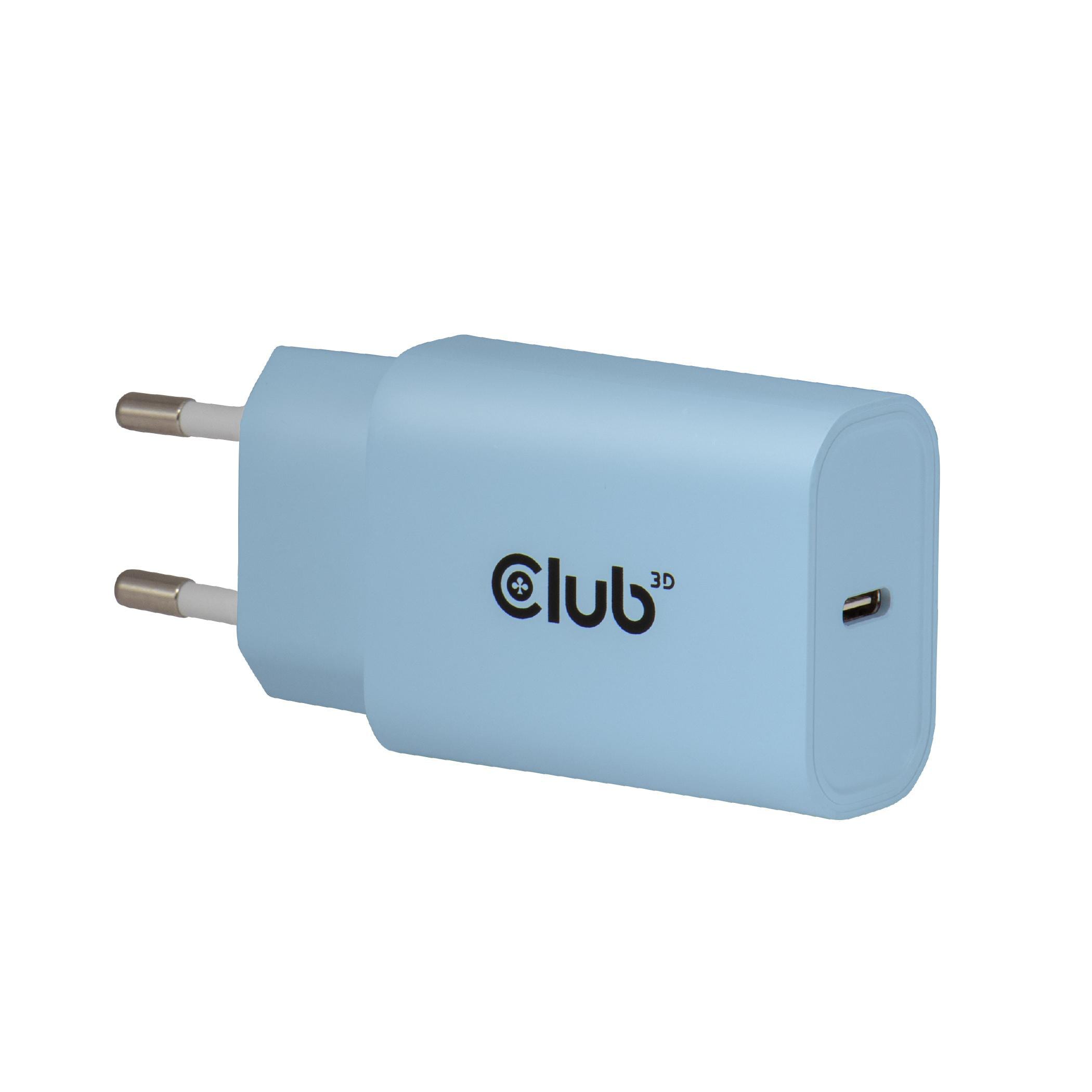 Club3d Club 3D Usb-C Pd3.0 Ladegerät 30 Watt 2 Stück Blau Größe 3 Rosa