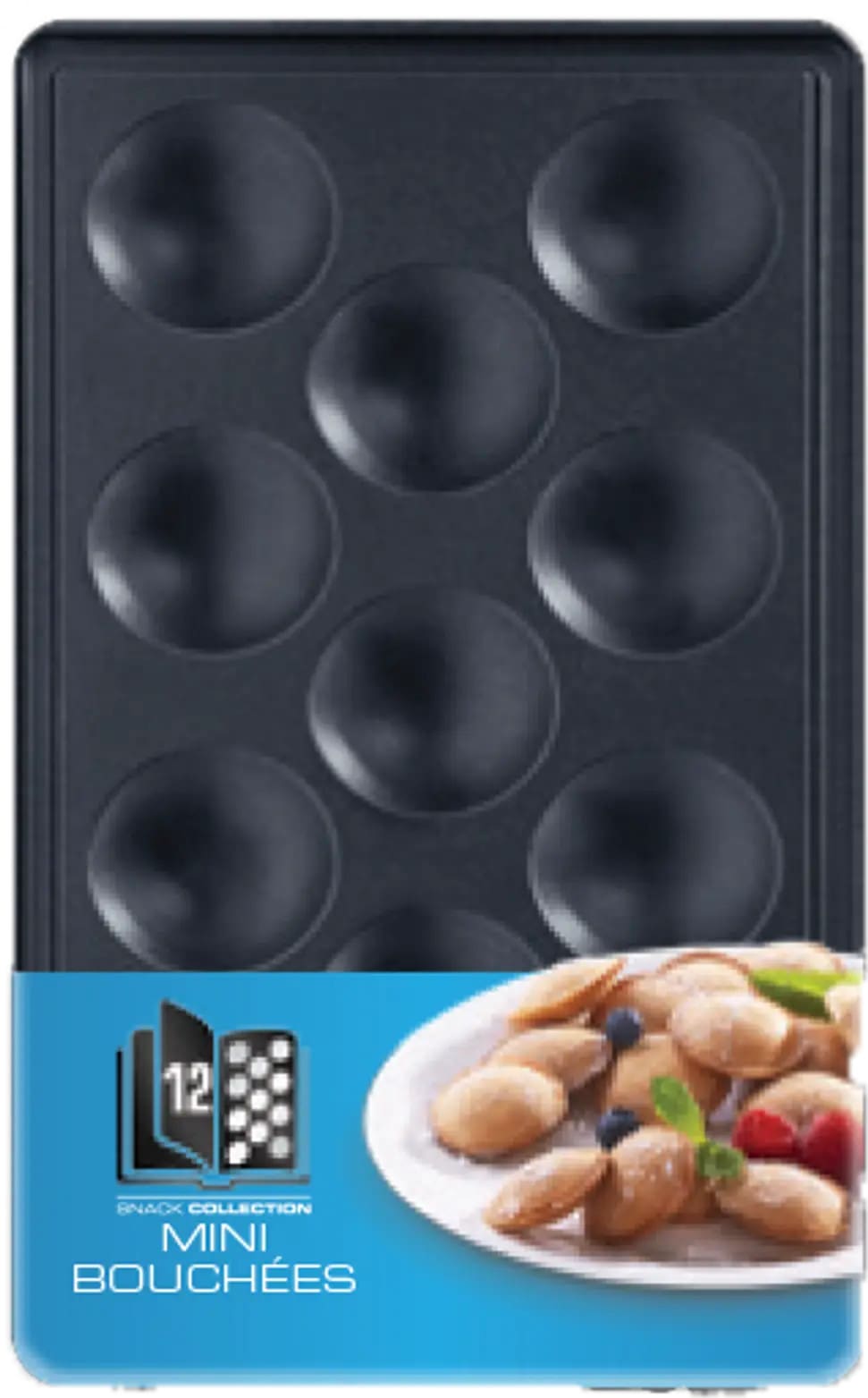 Tefal Schwarz Ersatzteil - Zwei Mini-Waffelplatten - Image 8