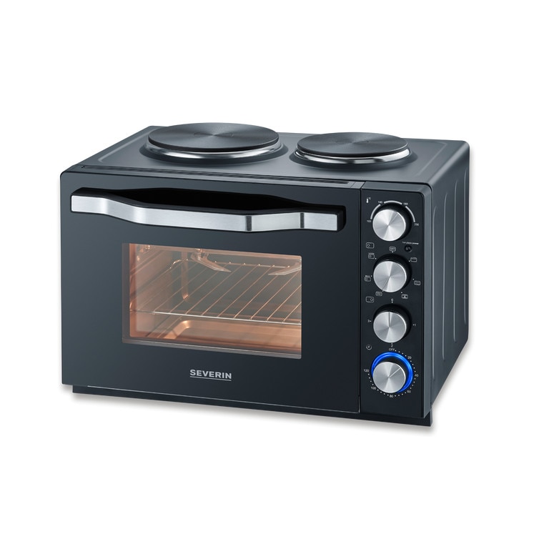 Severin To 2074 Back Und Toastofen Mit Kochplatten 2500W Größe 2 Schwarz