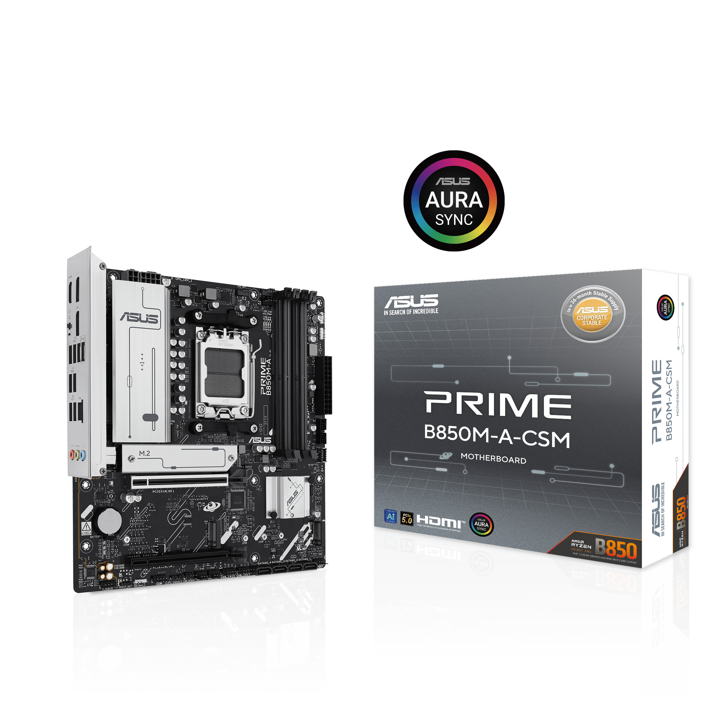 ASUS PRIME B850M-A-CSM (AM5, AMD B850, mATX), Mainboard - Bild 4