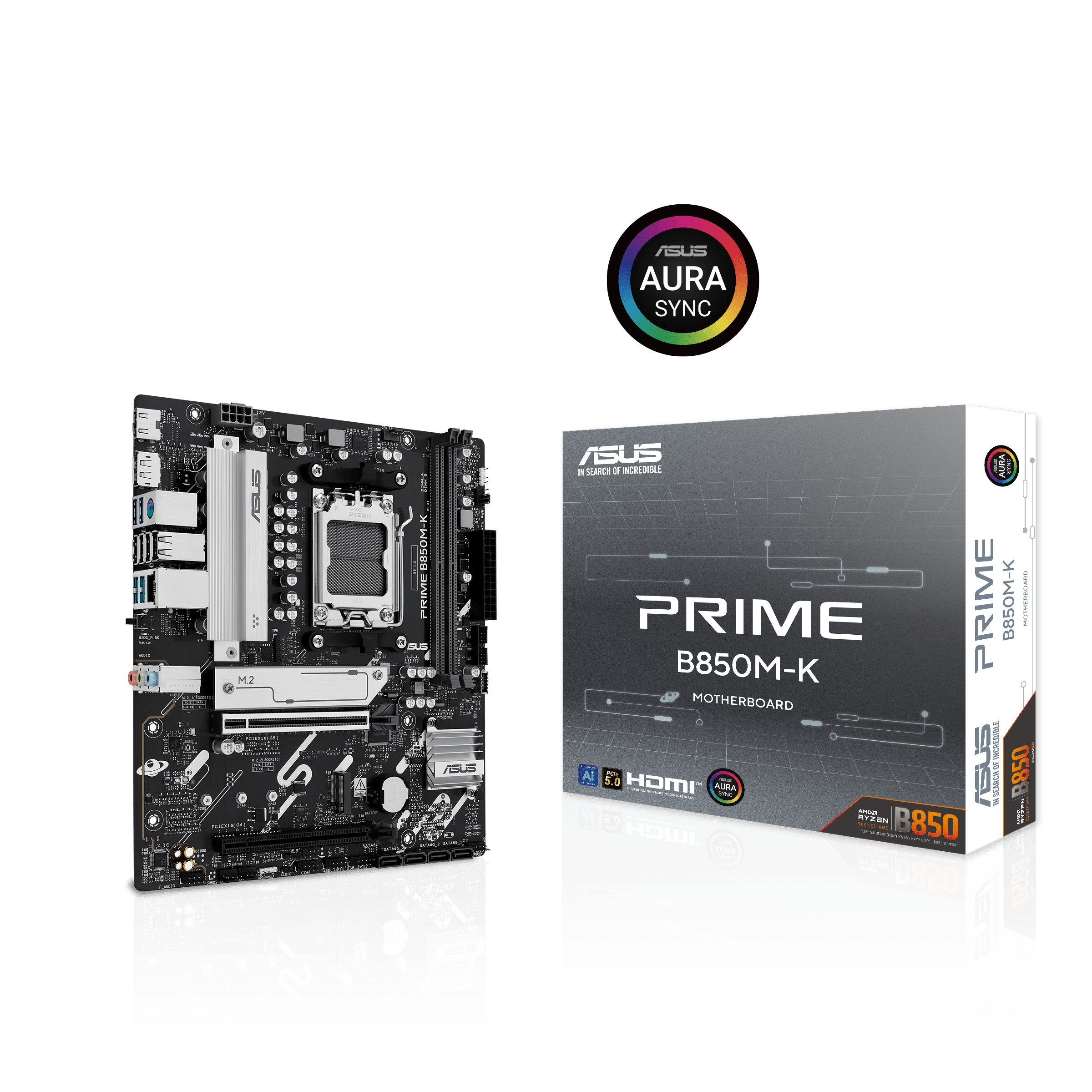 Asus Prime B850m-K Matx Mainboard Sockel Am5 Dp/Hdmi/Usb-C Größe 5.0 - Bild 6