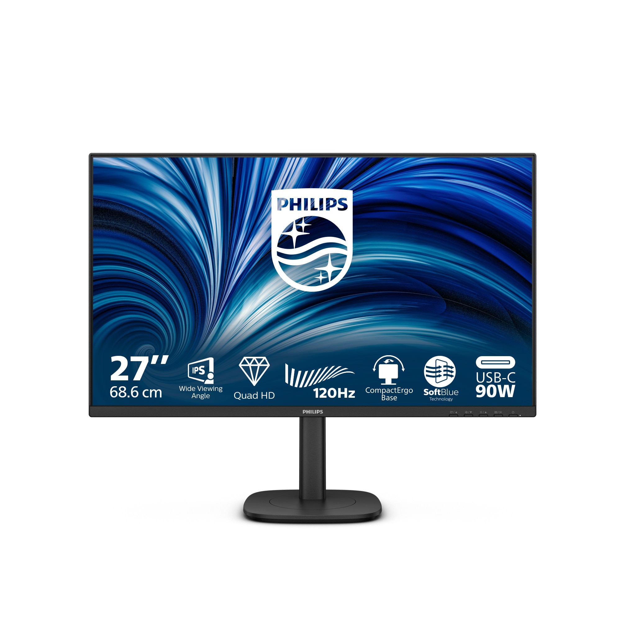 Philips 27B2u3601 27 Zoll Wqhd Ips Panel 16:9 120 Hz Monitor D 27B2u3601/00 - Bild 3