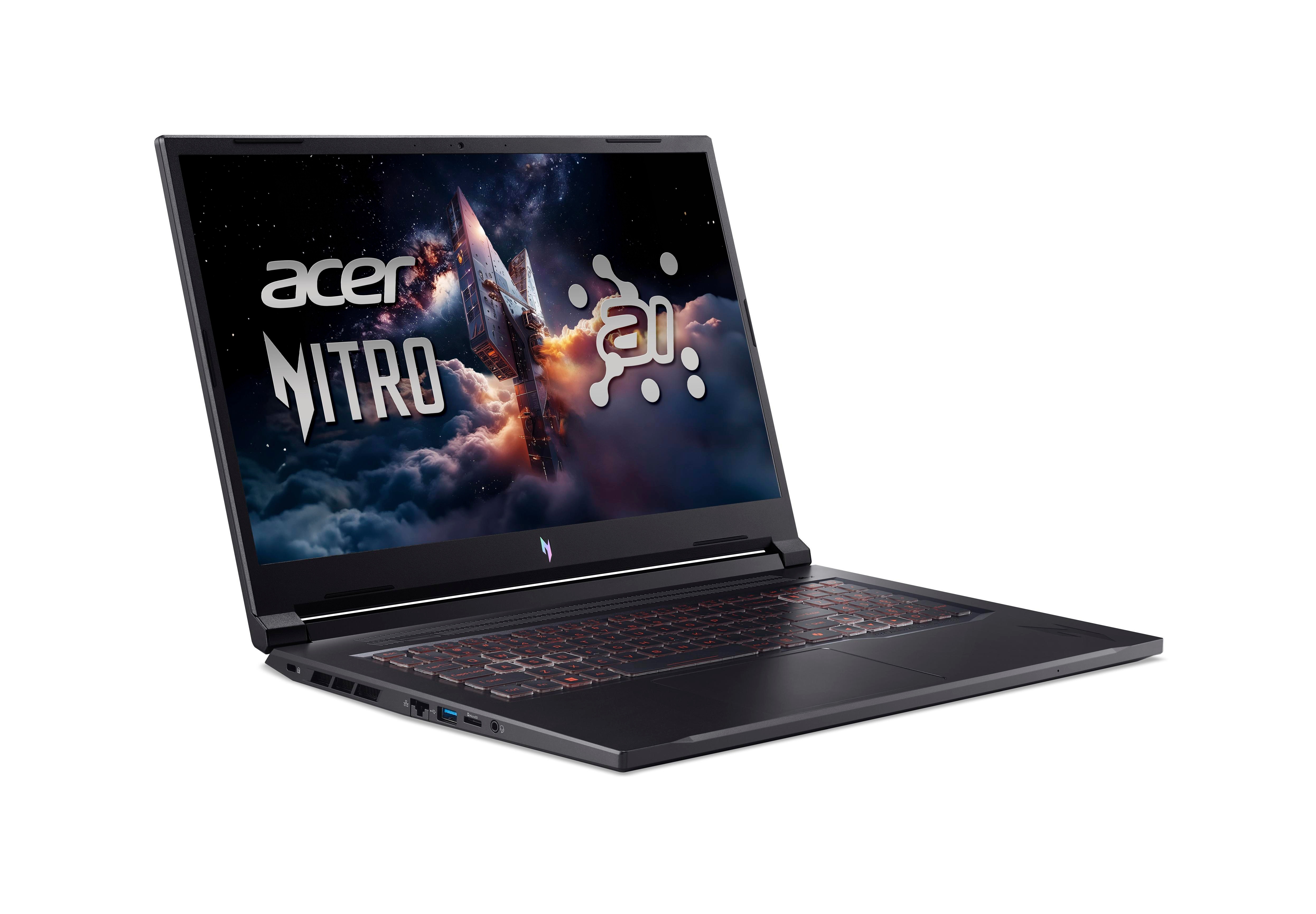 Image of Acer Nitro V17 AI ANV17-41-R75N 17.3" QHD Ryzen 7 260 16GB/1TB RTX 5070 Win11