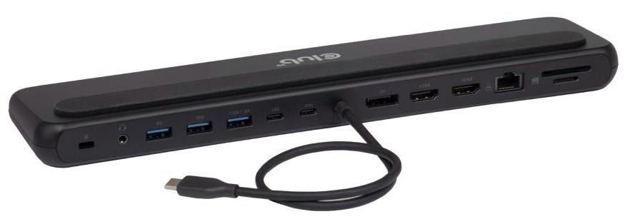 Club3d Club 3D 12-1 Usb-C® Triple Display Pd3.0 100W Dockingstation + Ladegerät Größe 3 Schwarz
