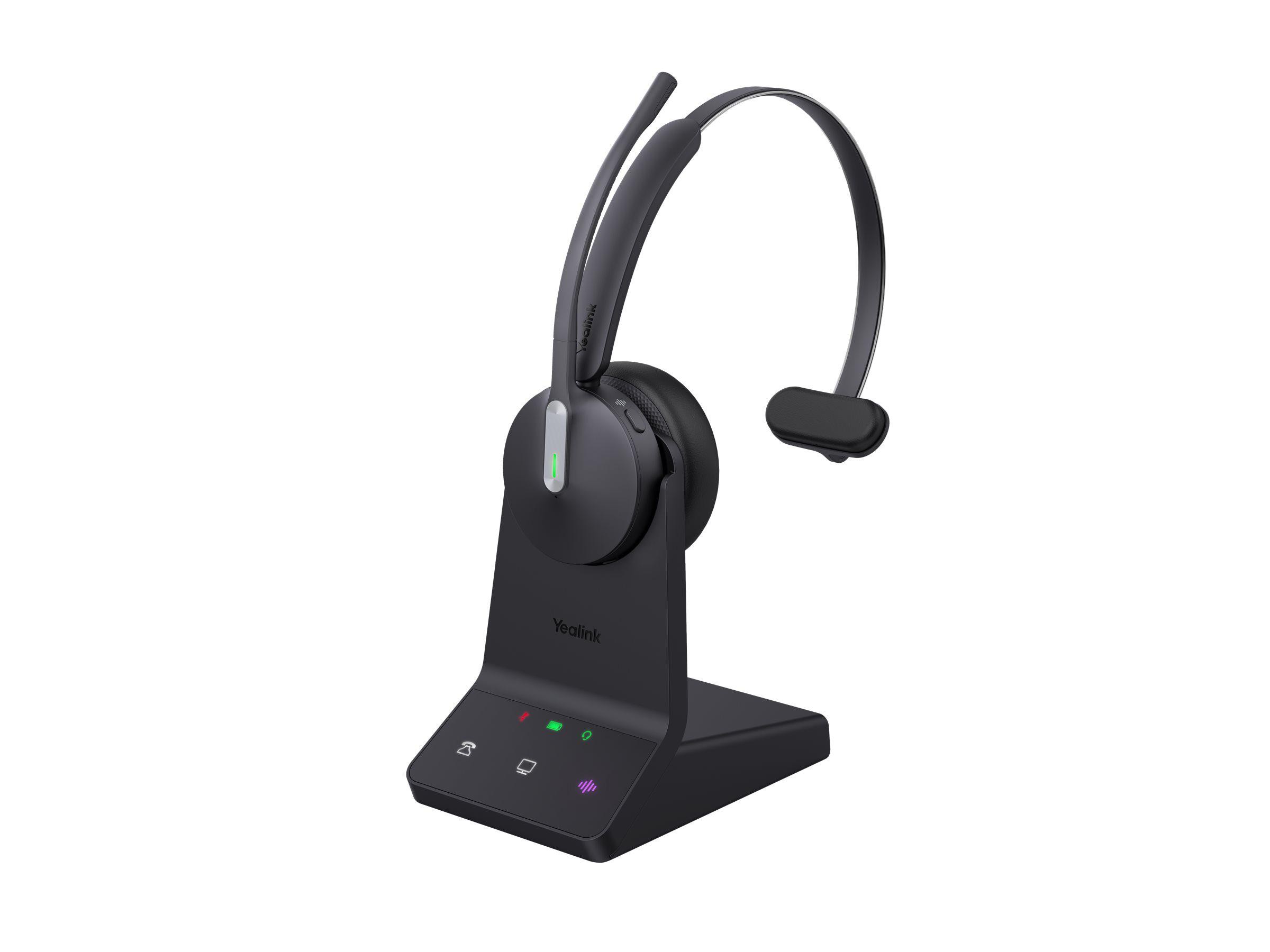 Yealink Schwarz Wh64 Mono Uc Kabellose Bluetooth-Headsets Für Büro Mit Mikrofon - Bild 4