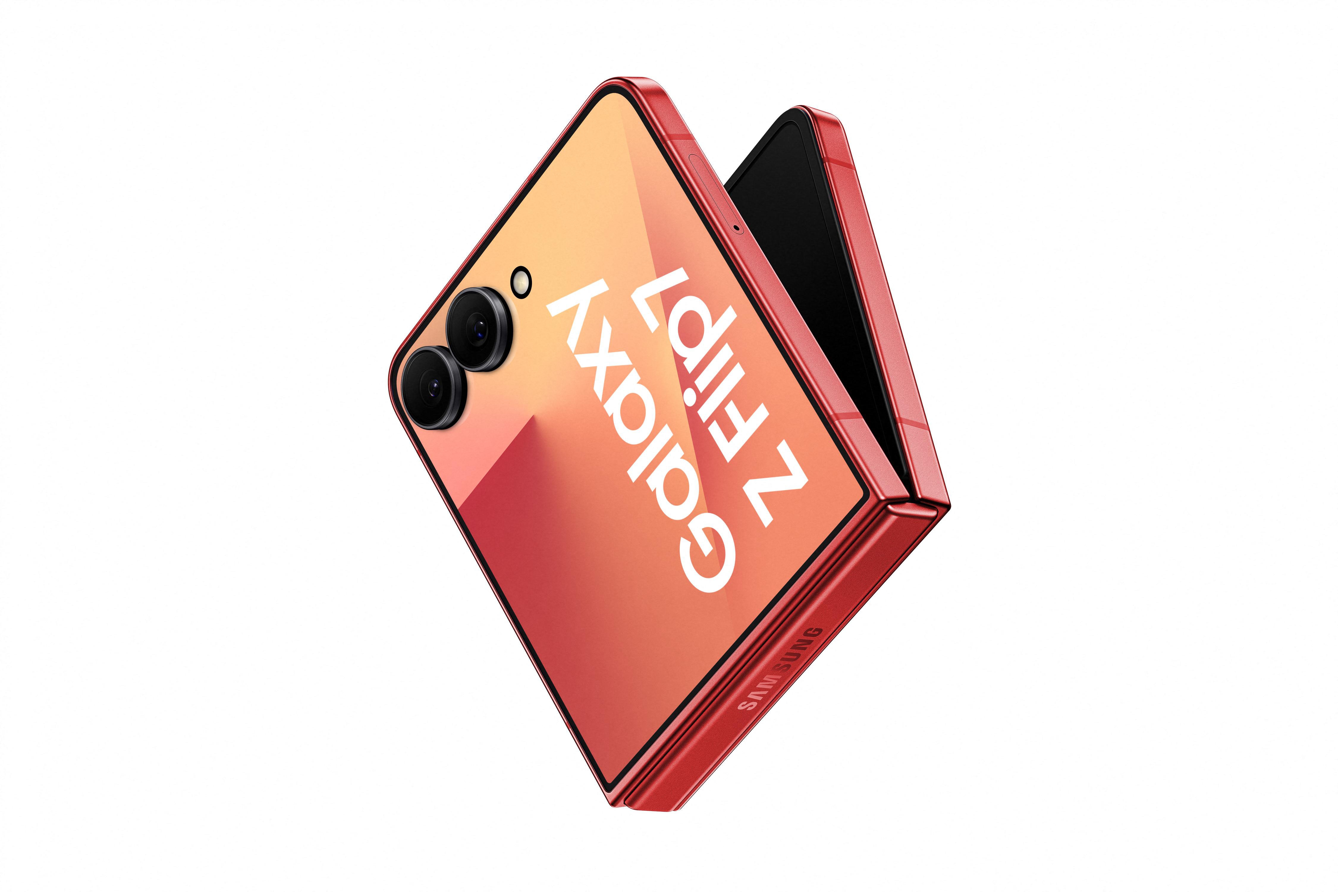 Samsung Galaxy Z Flip7 Smartphone Coralred 12Gb/512Gb Dual-Sim Android 16 Sm-F766b Rot B Sm-F766bzrheub - Bild 4