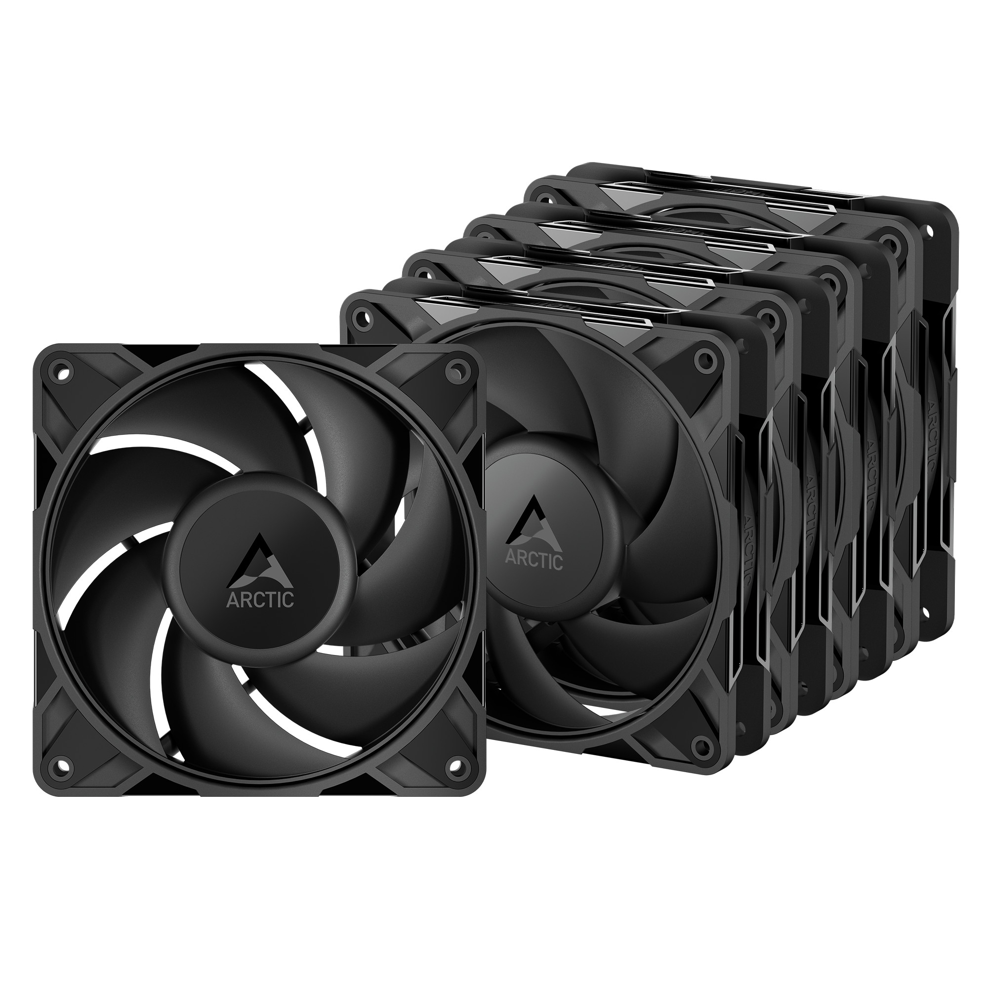 Arctic Gehäuselüfter P12 Pro Pst Pwm 120 Mm 5Er 4-Pin Größe 5 Schwarz