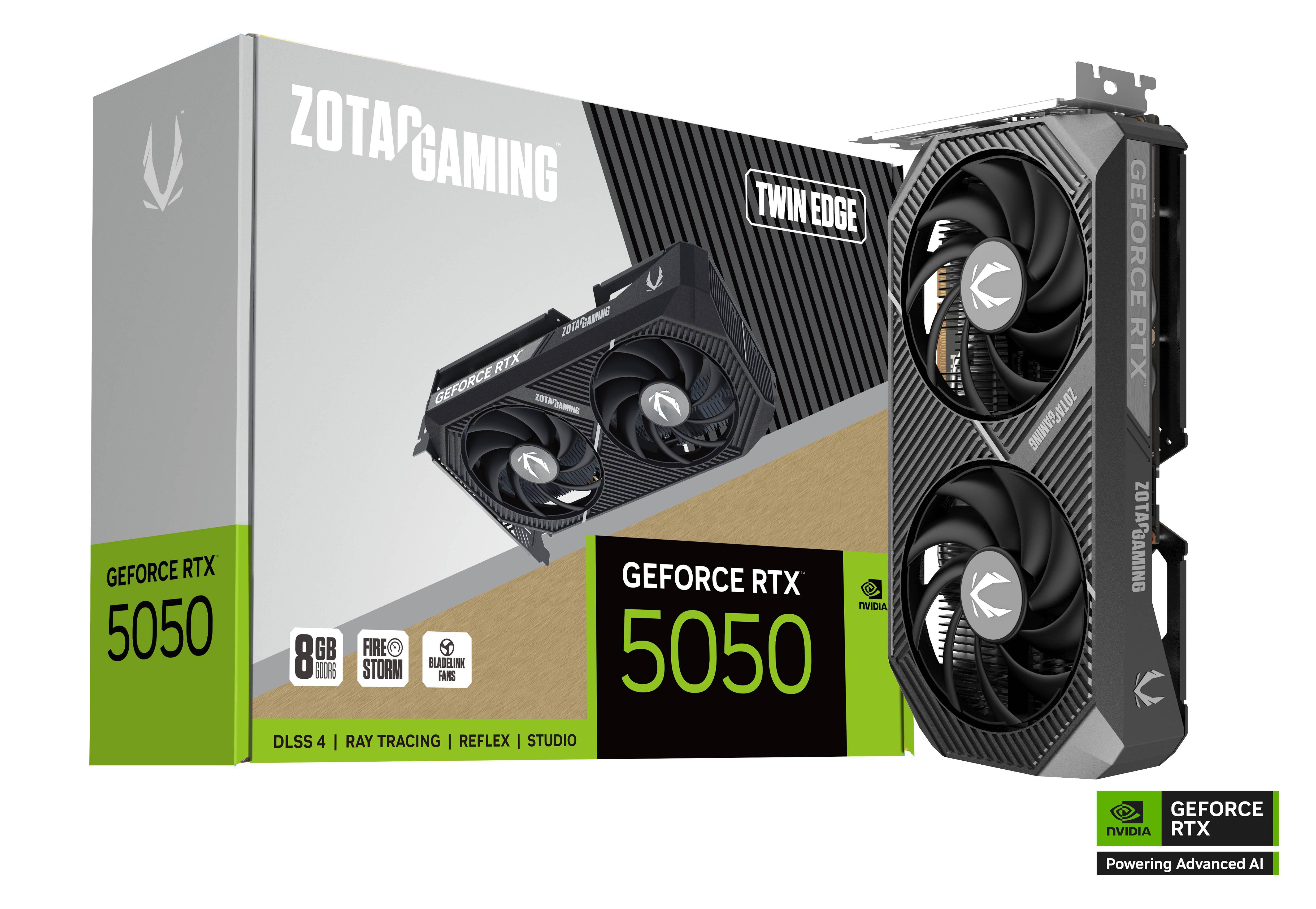 Zotac Gaming Geforce Rtx 5050 Twin Edge 8Gb Gddr6 Grafikkarte 3X Dp, 1X Hdmi Größe 3