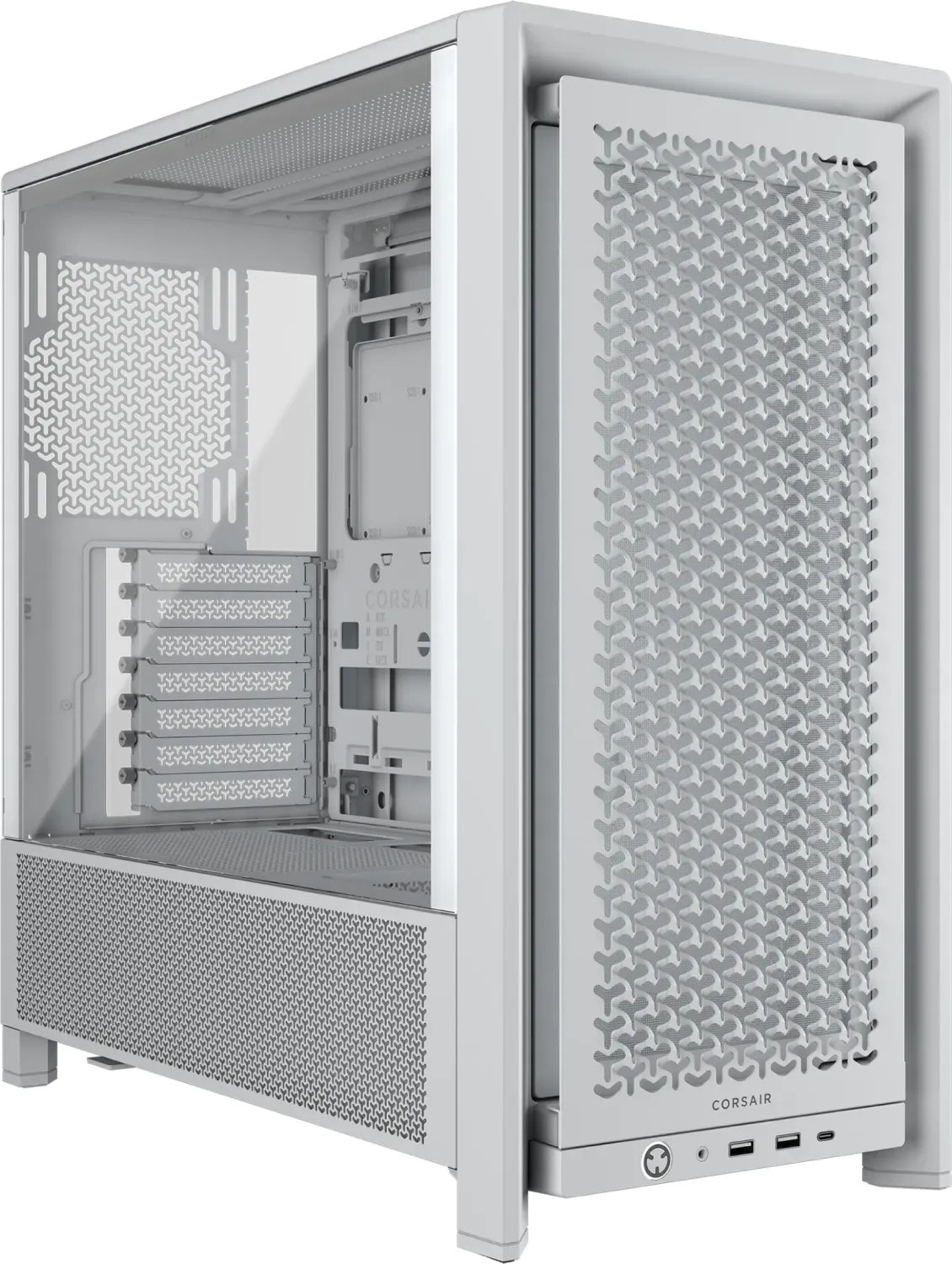 Corsair FRAME 4000D RS (3 white fans) - Gehäuse - Miditower - Weiß - Image 4