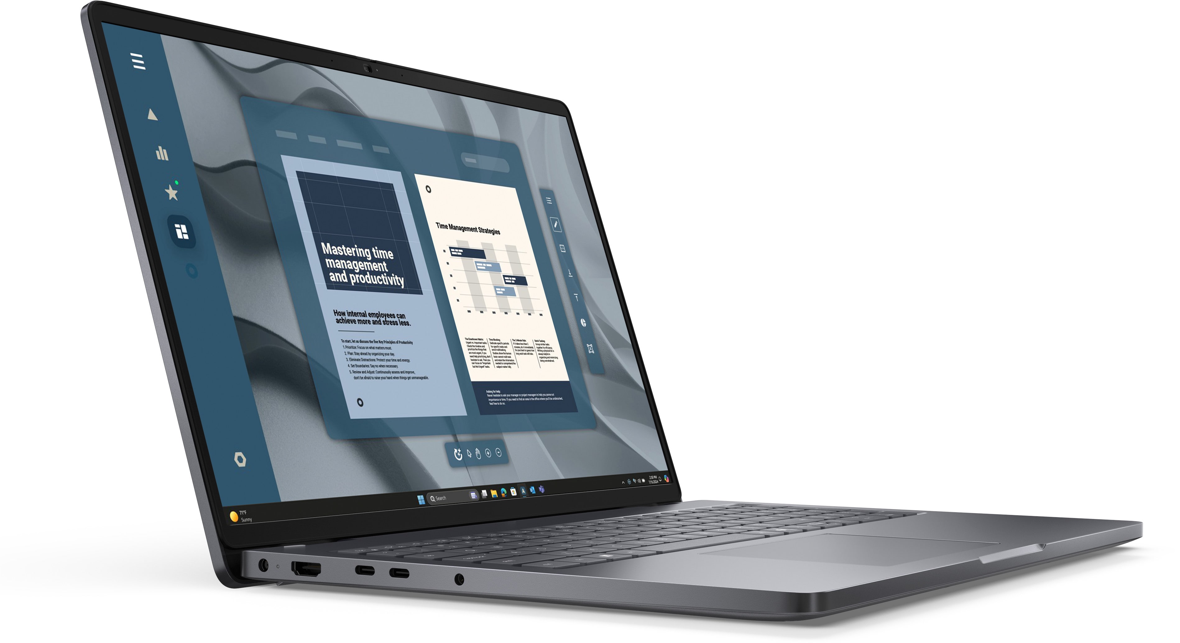 Dell Laptop Pro 16 Pc16255 16" Amd Ryzen 5 215 16Gb 512Gb Ssd Radeon 740M Windows 11 Pro - Image 3