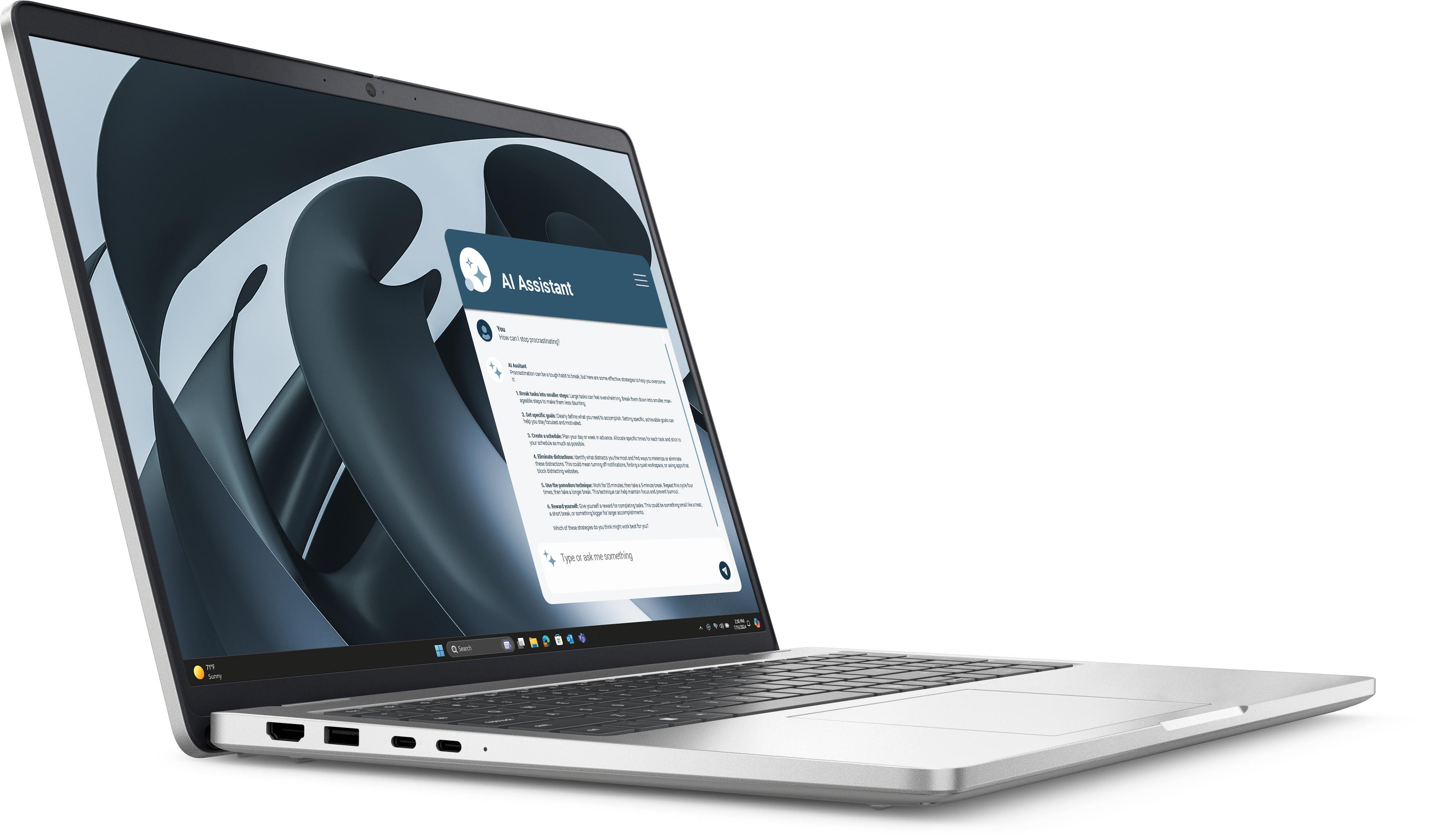 Dell Pro Plus Pb16255 16" Fhd+ Ryzen Ai 7 350 32Gb/512Gb Win11 Pro Größe 16 Silber