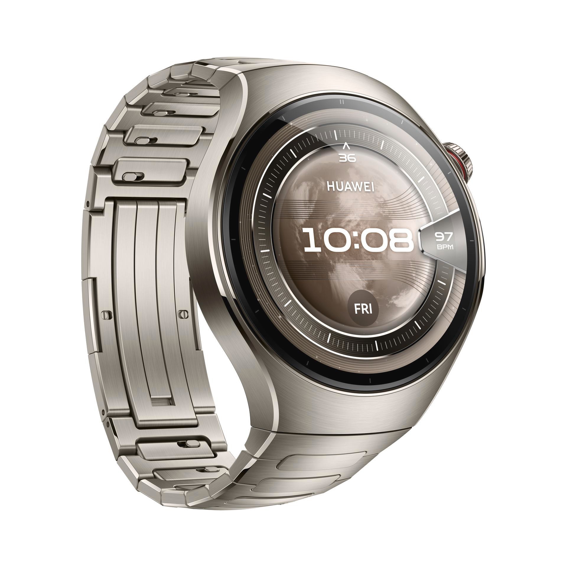Huawei Silberfarben Titan Smartwatch "Watch 5 46Mm"(/ 15 ″) Harmony Os von Baur - Bild 7