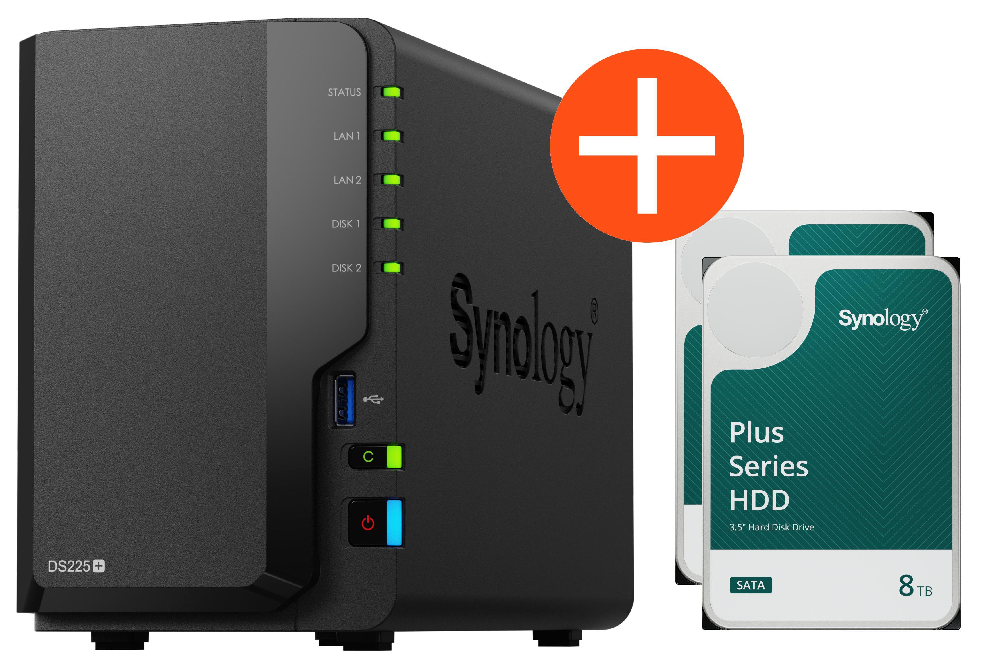 Synology Ds225+ Nas System 2-Bay 12 Tb Inkl. 2X 6 Tb Hdd Hat3300-6T Ds225+_Hat3300-6T - Bild 12