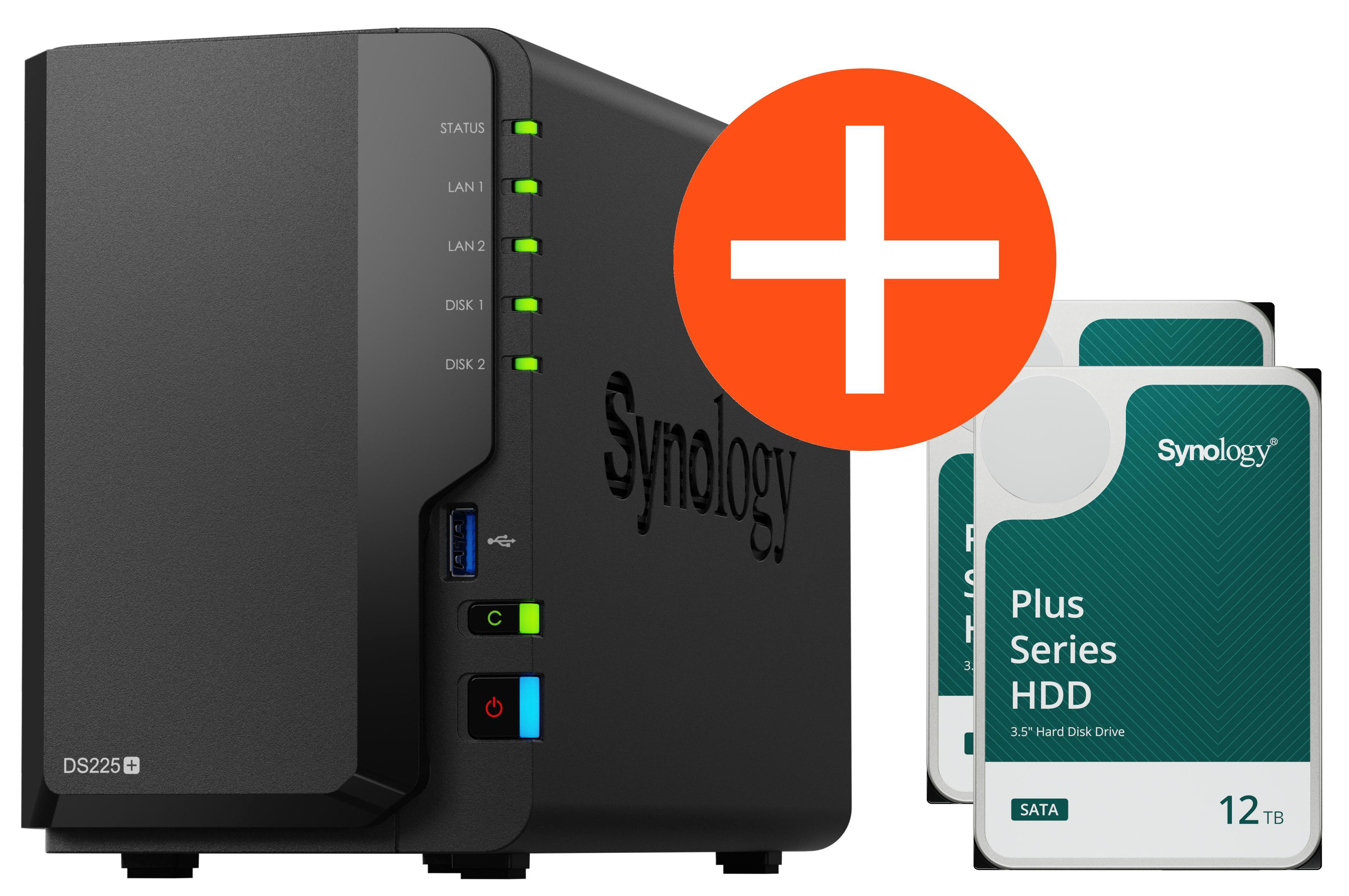 Synology Ds225+ Nas System 2-Bay 12 Tb Inkl. 2X 6 Tb Hdd Hat3300-6T Ds225+_Hat3300-6T - Bild 16