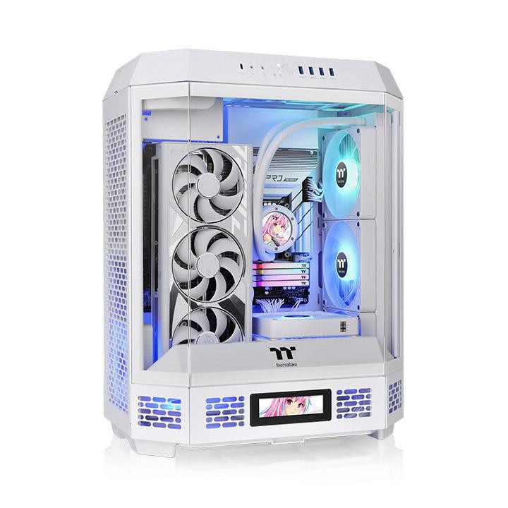 Thermaltake The Tower 600 Snow (ATX, mATX, Mini-ITX), PC Gehäuse, Weiss - Bild 2